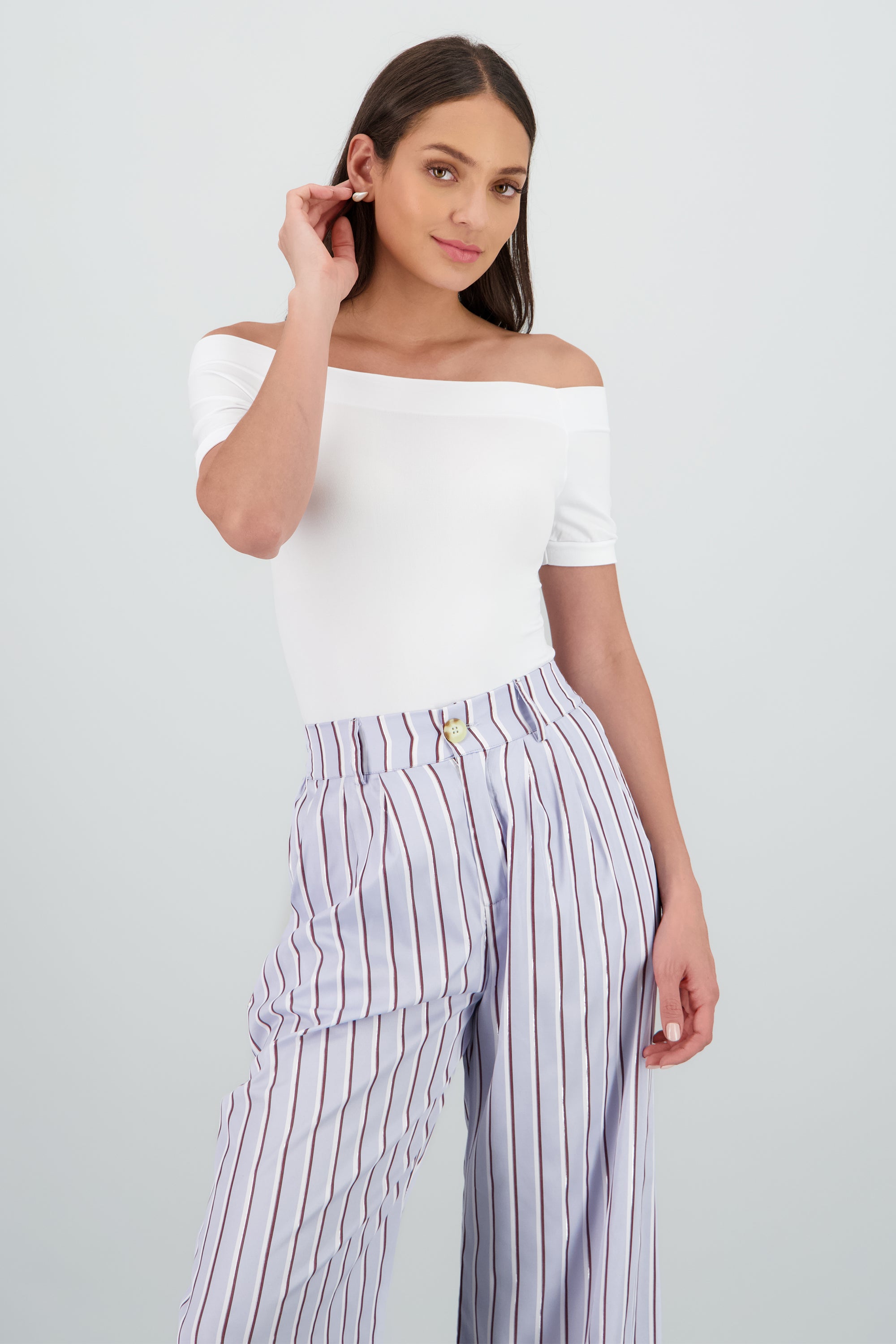 Bodysuit Liso Hombros Descubiertos BLANCO