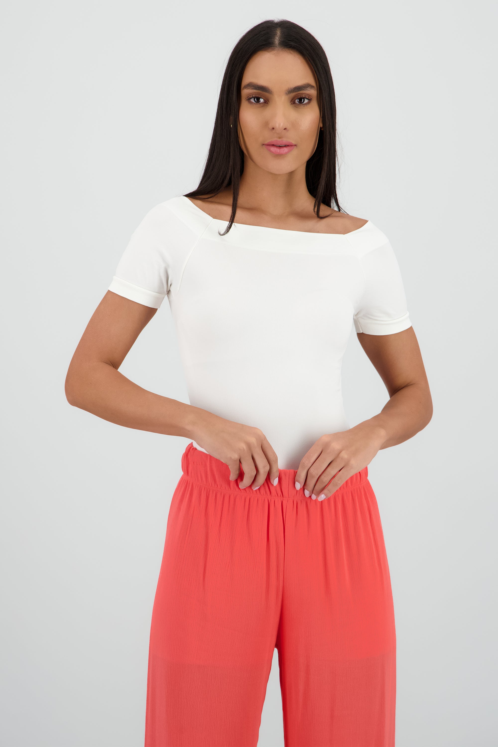 Bodysuit Liso Hombros Descubiertos HUESO