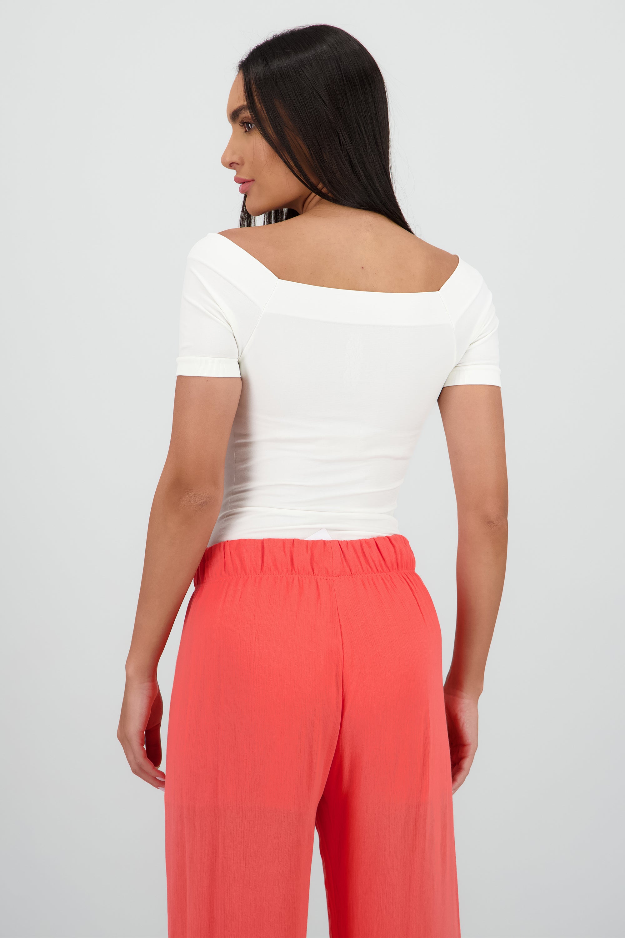 Bodysuit Liso Hombros Descubiertos HUESO
