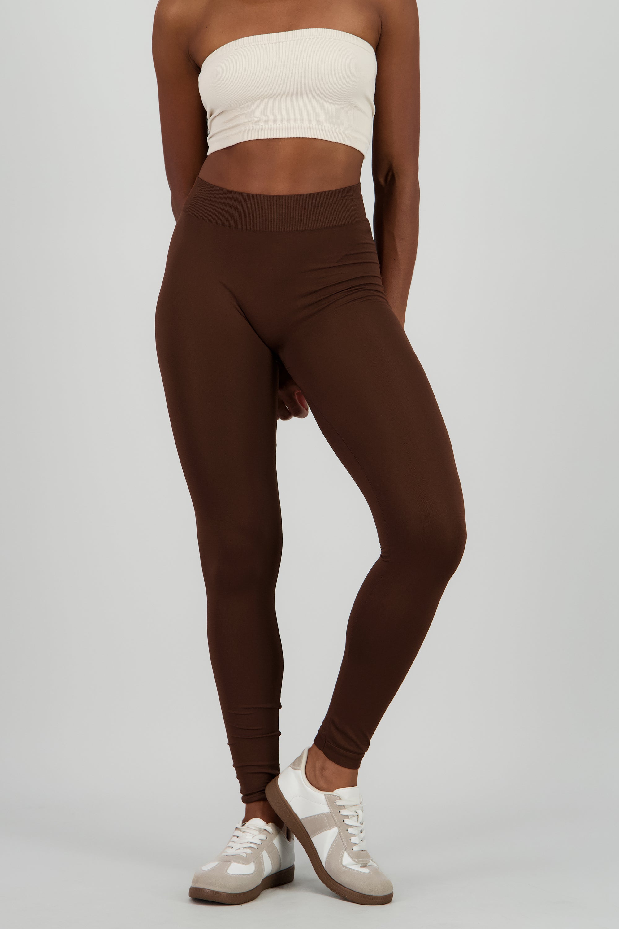 Leggings Seamless Cintura Media CHOCOLATE