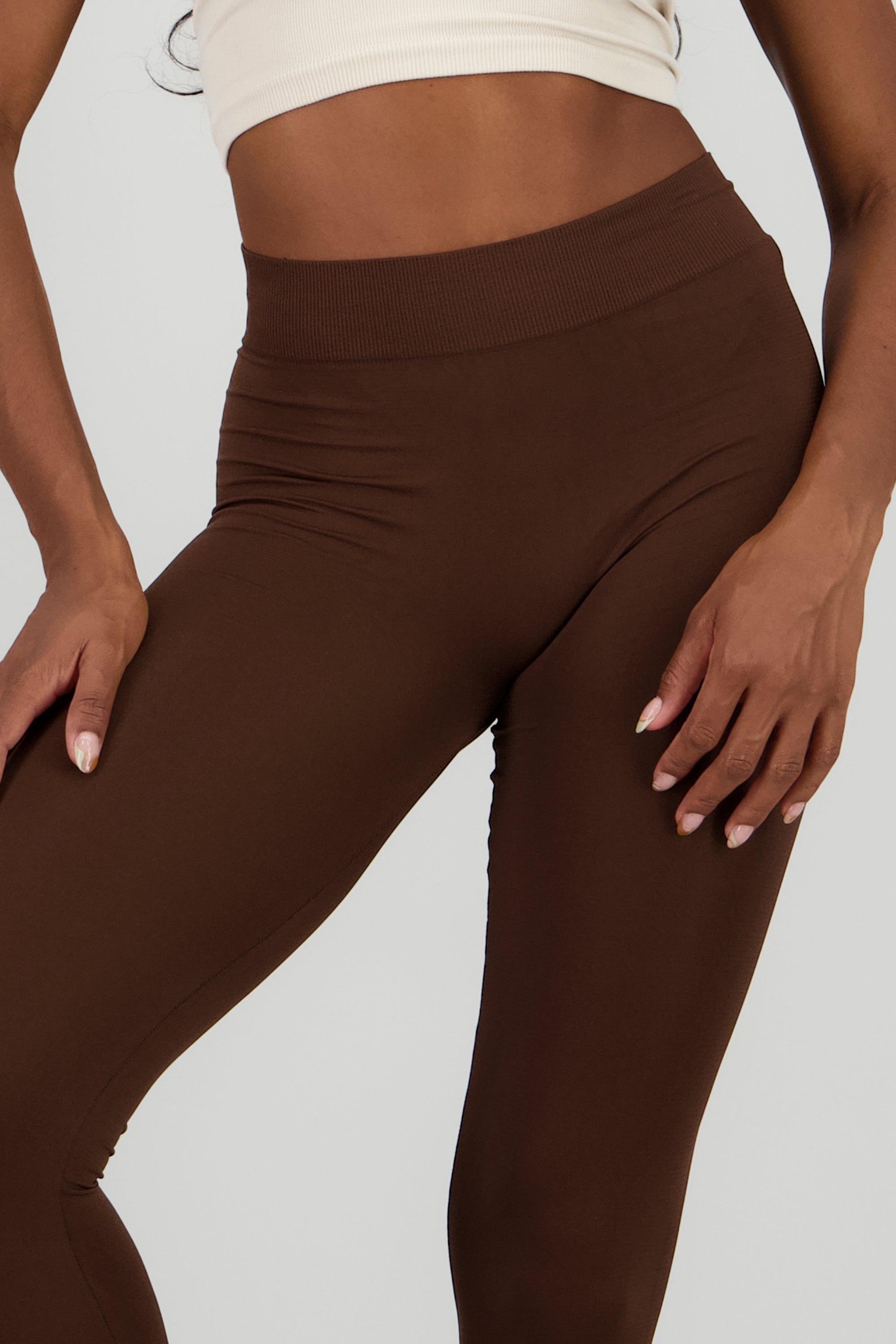 Leggings Seamless Cintura Media CHOCOLATE