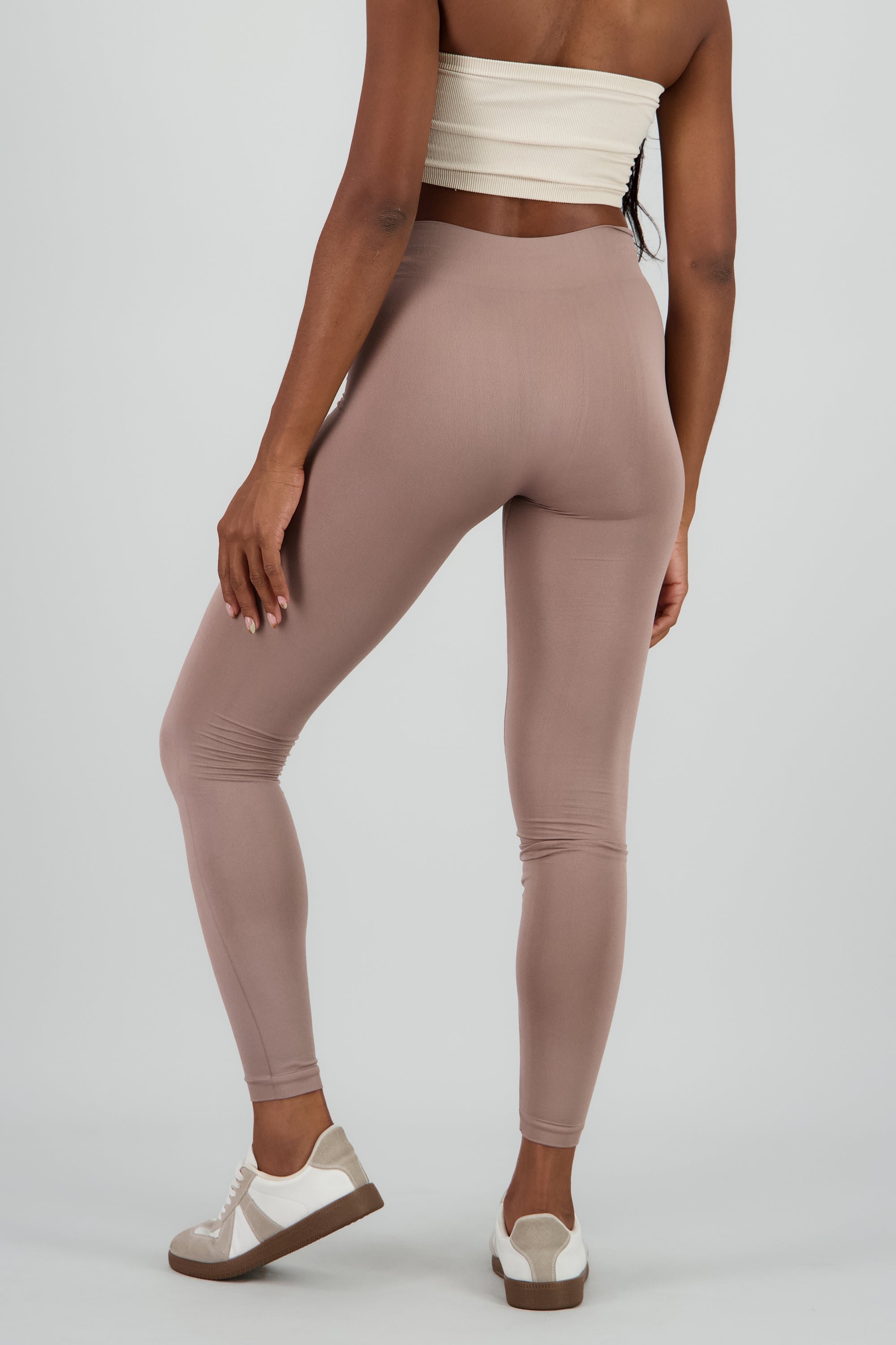 Leggings Seamless Cintura Media TAUPE