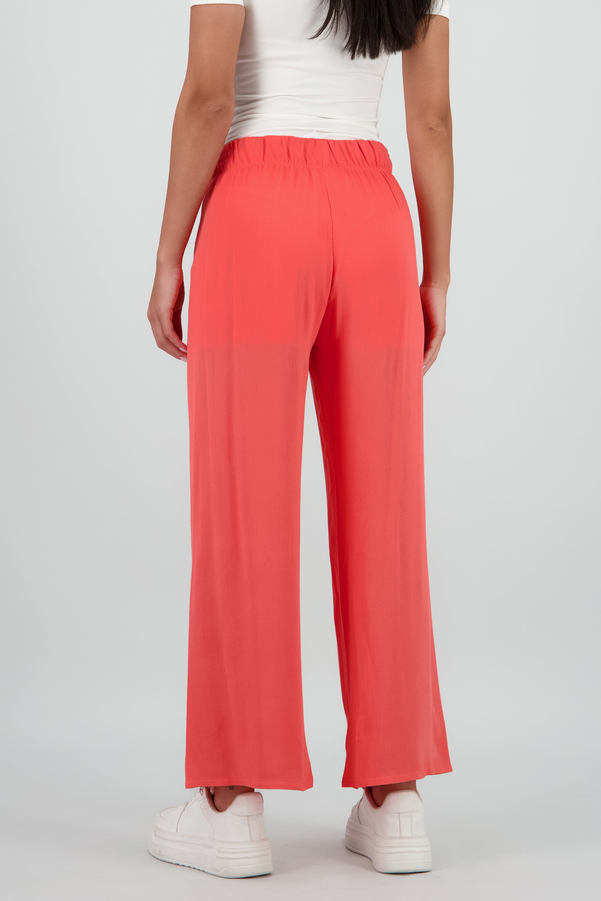 Pantalón Wide Leg Cintura Elástico CORAL