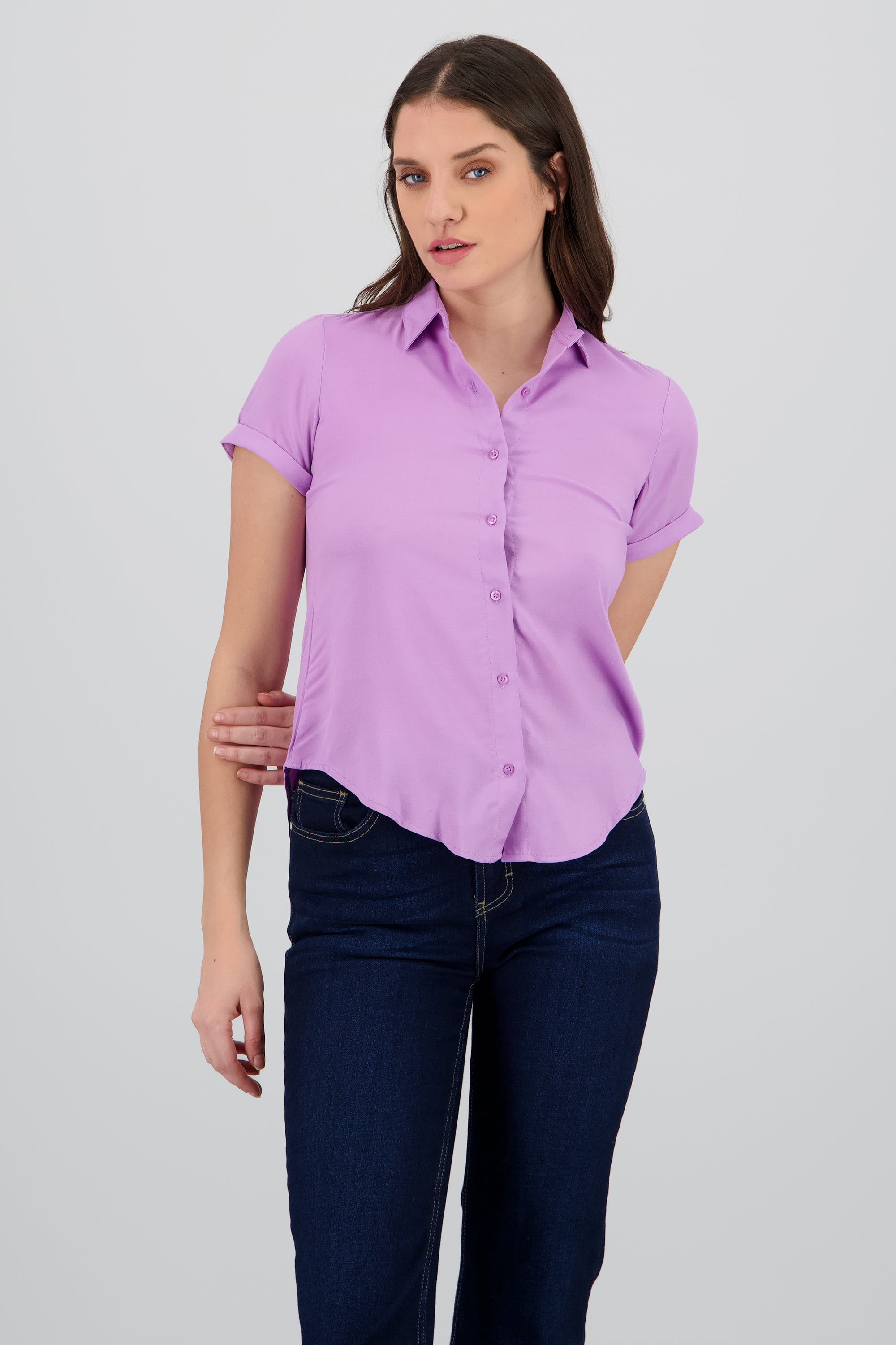 Camisa Manga Corta LILA