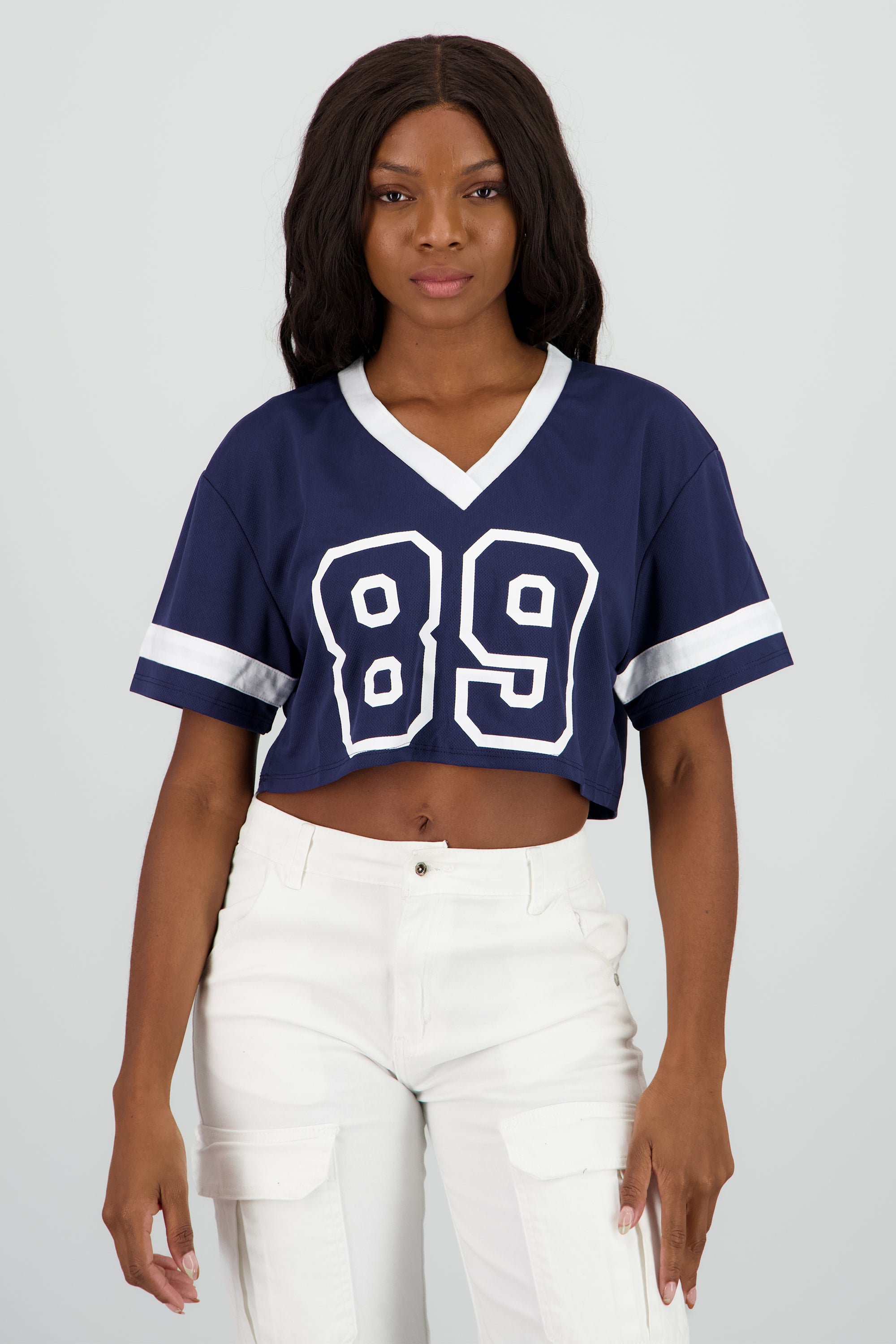 Top crop estampado numero MARINO