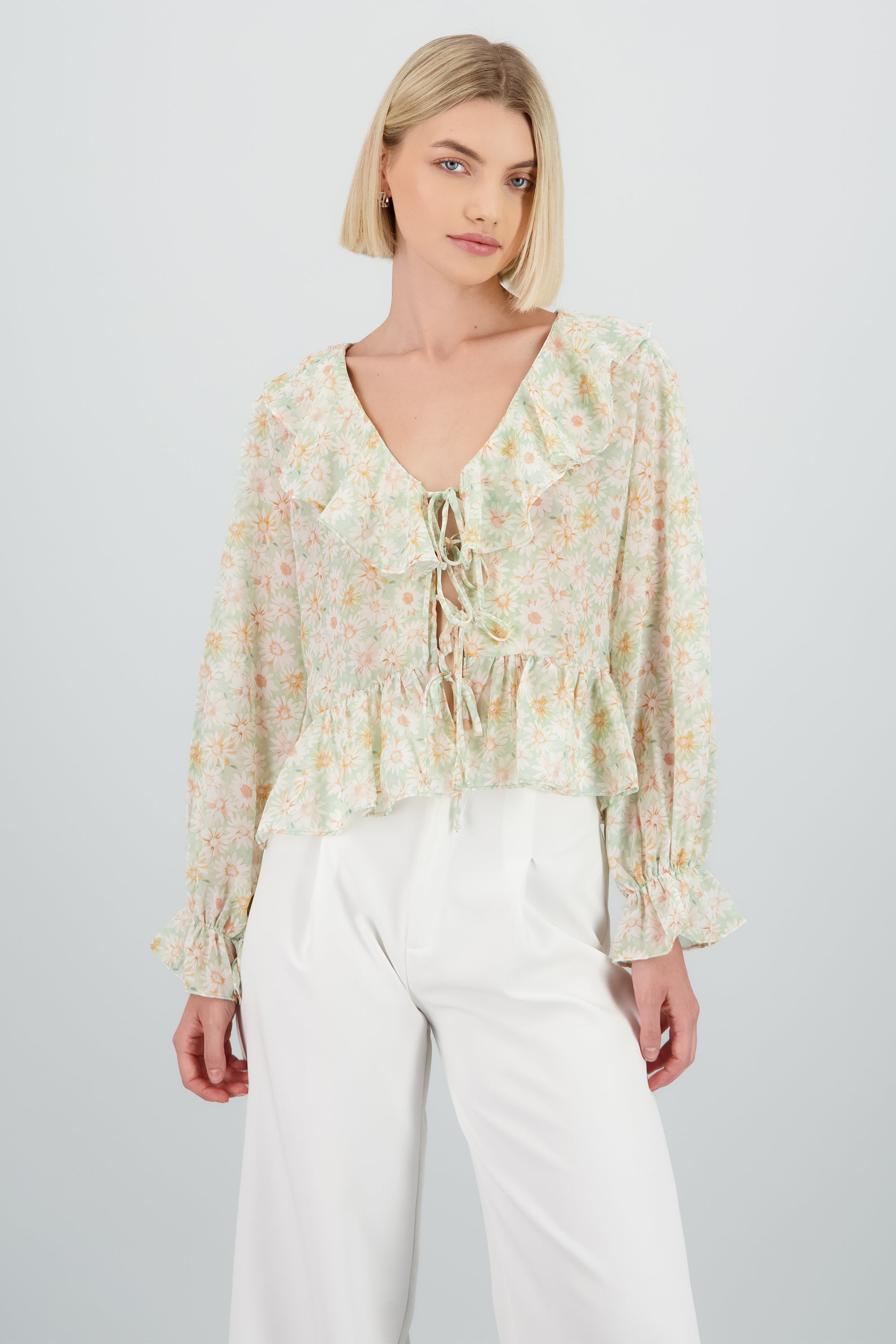 Blusa olanes VERDE COMBO