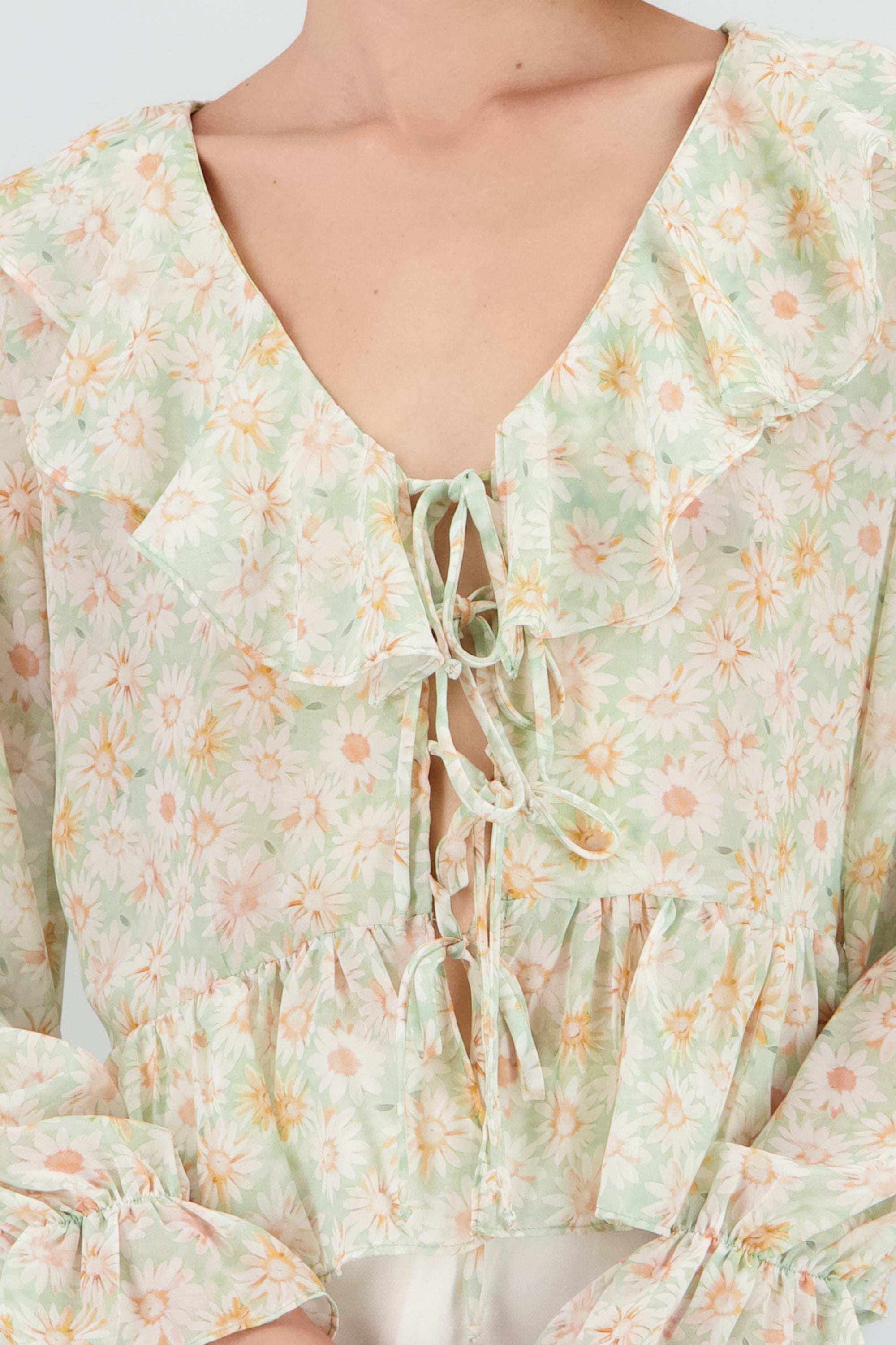 Blusa olanes VERDE COMBO