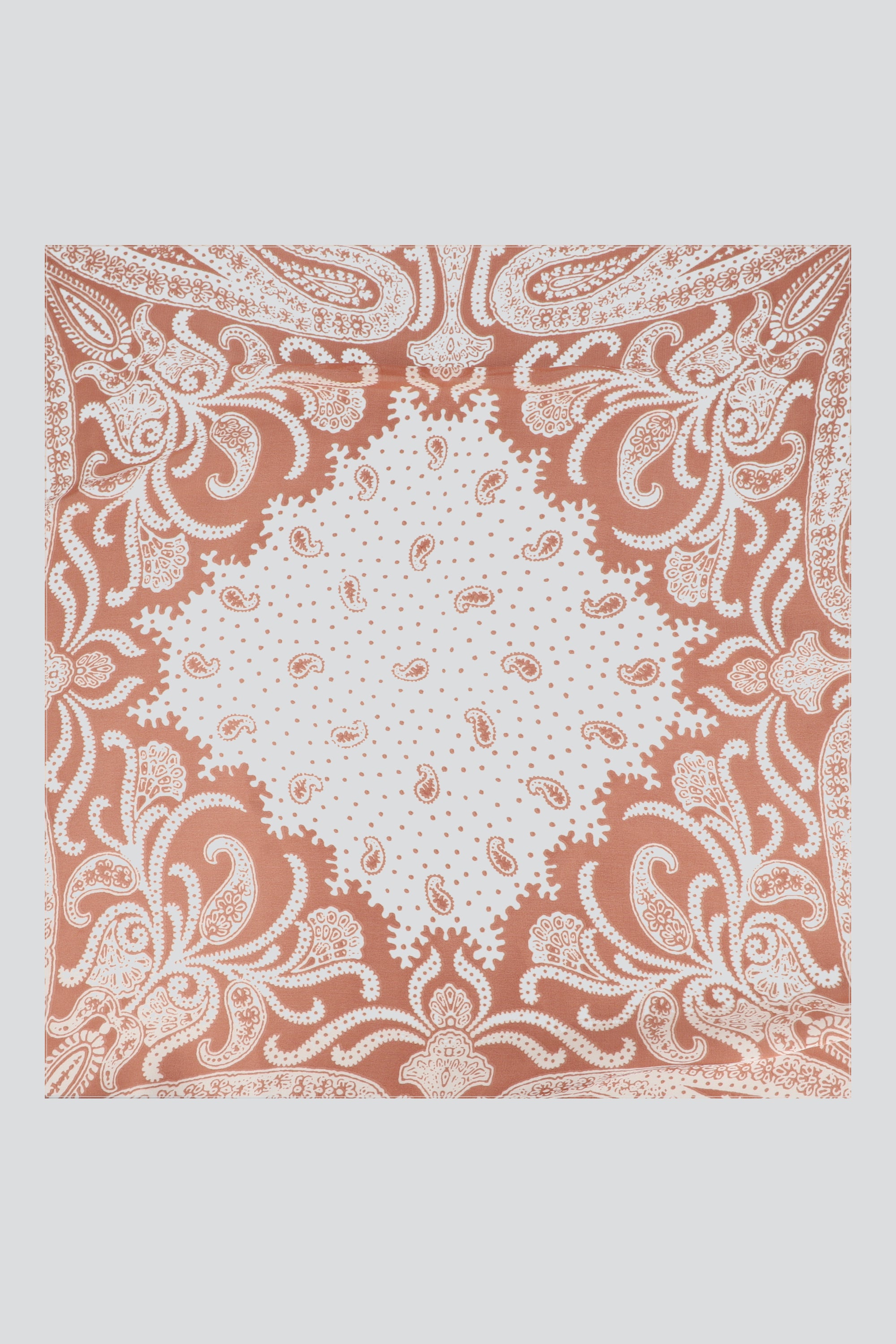 Pañuelo paisleys contorno TAUPE