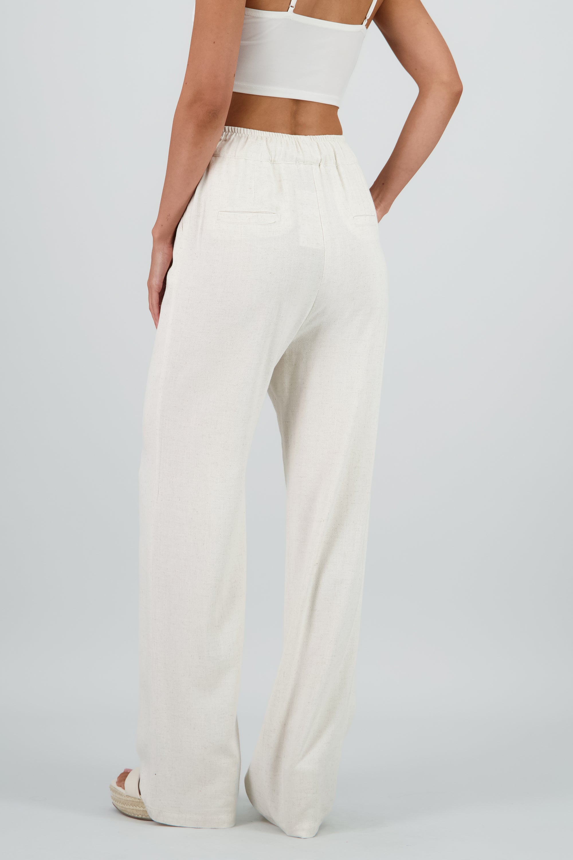 Pantalon detalle jareta BEIGE
