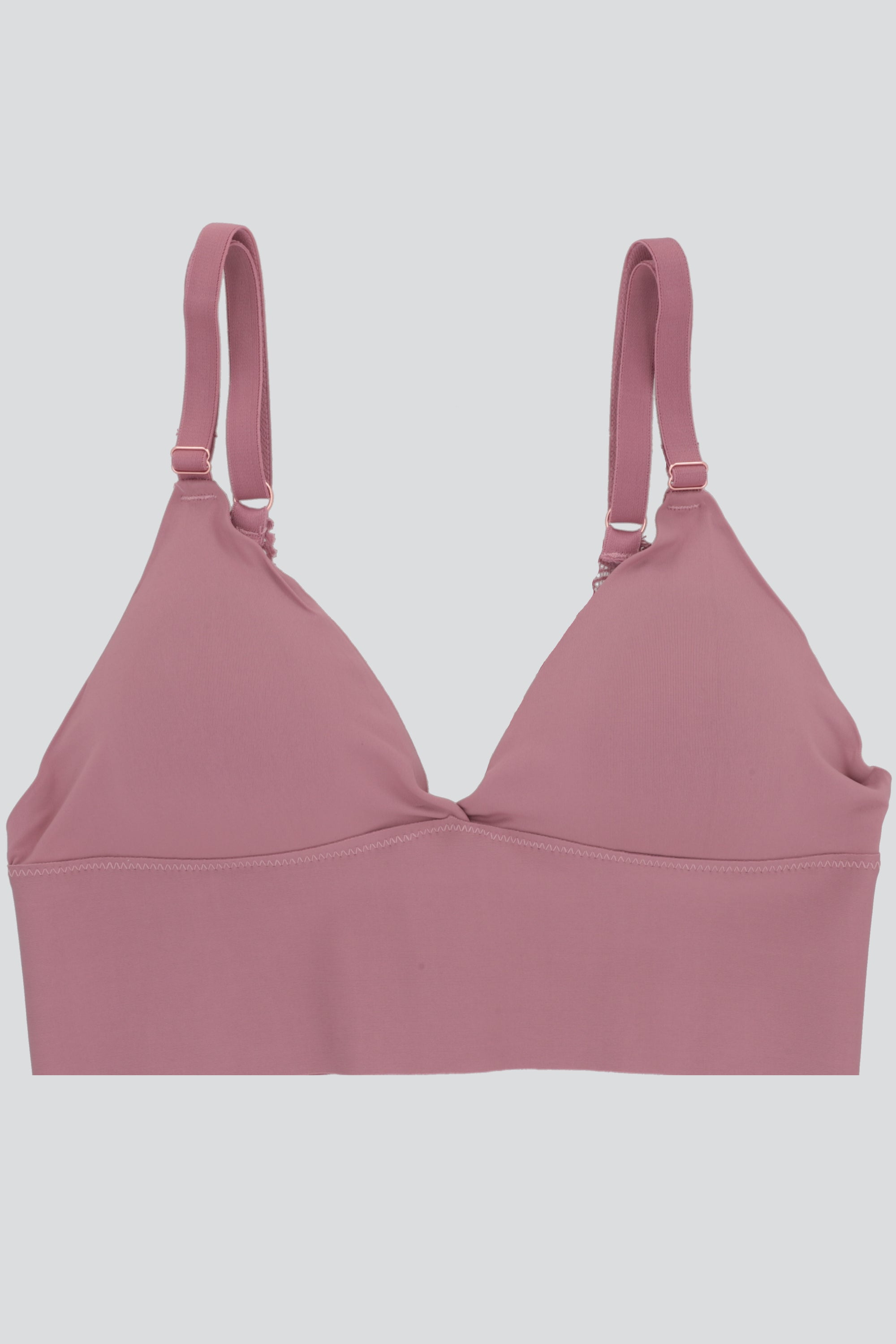 Bralette largo seamless encaje PALO DE ROSA