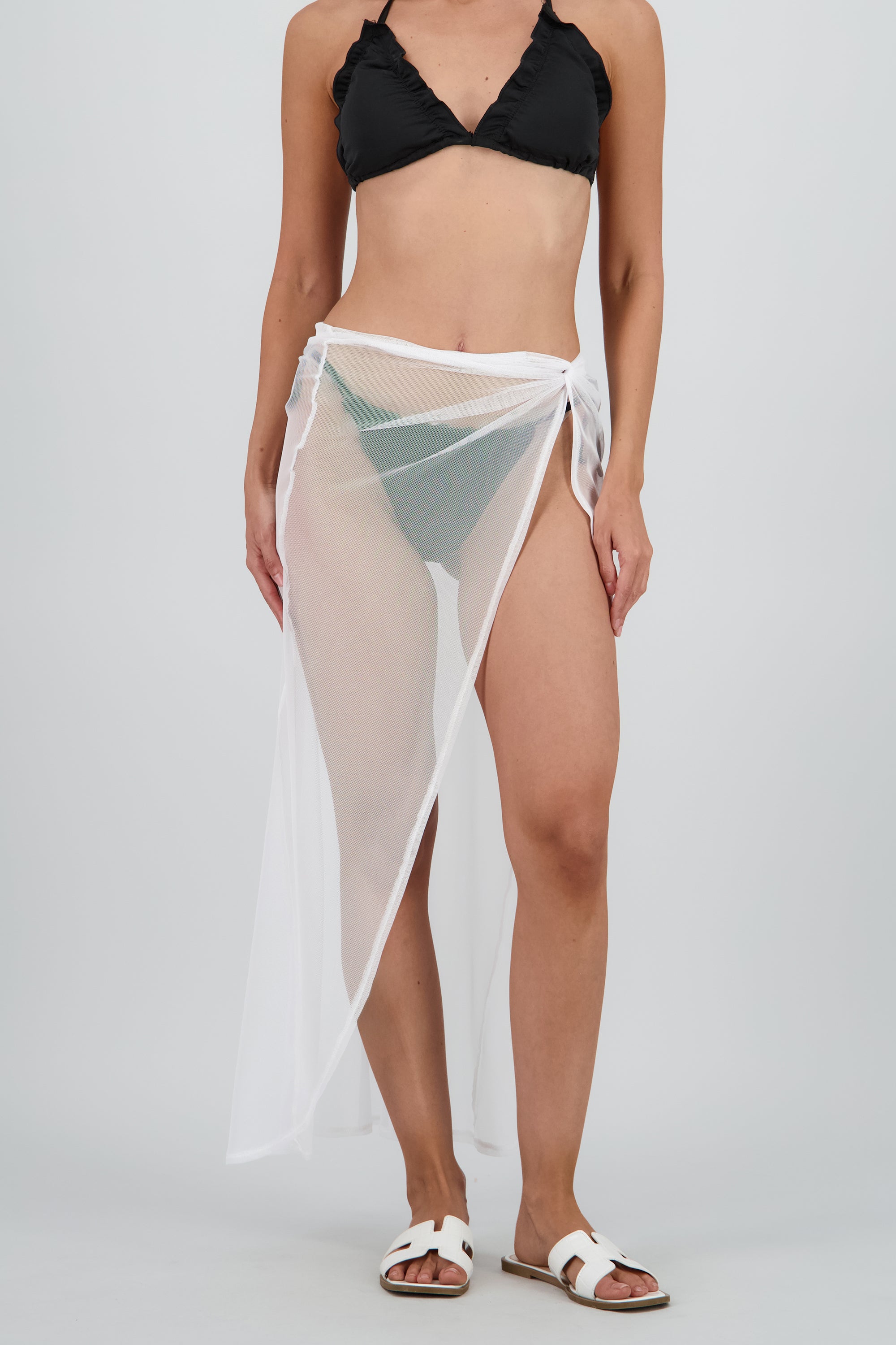 Pareo nudo midi BLANCO