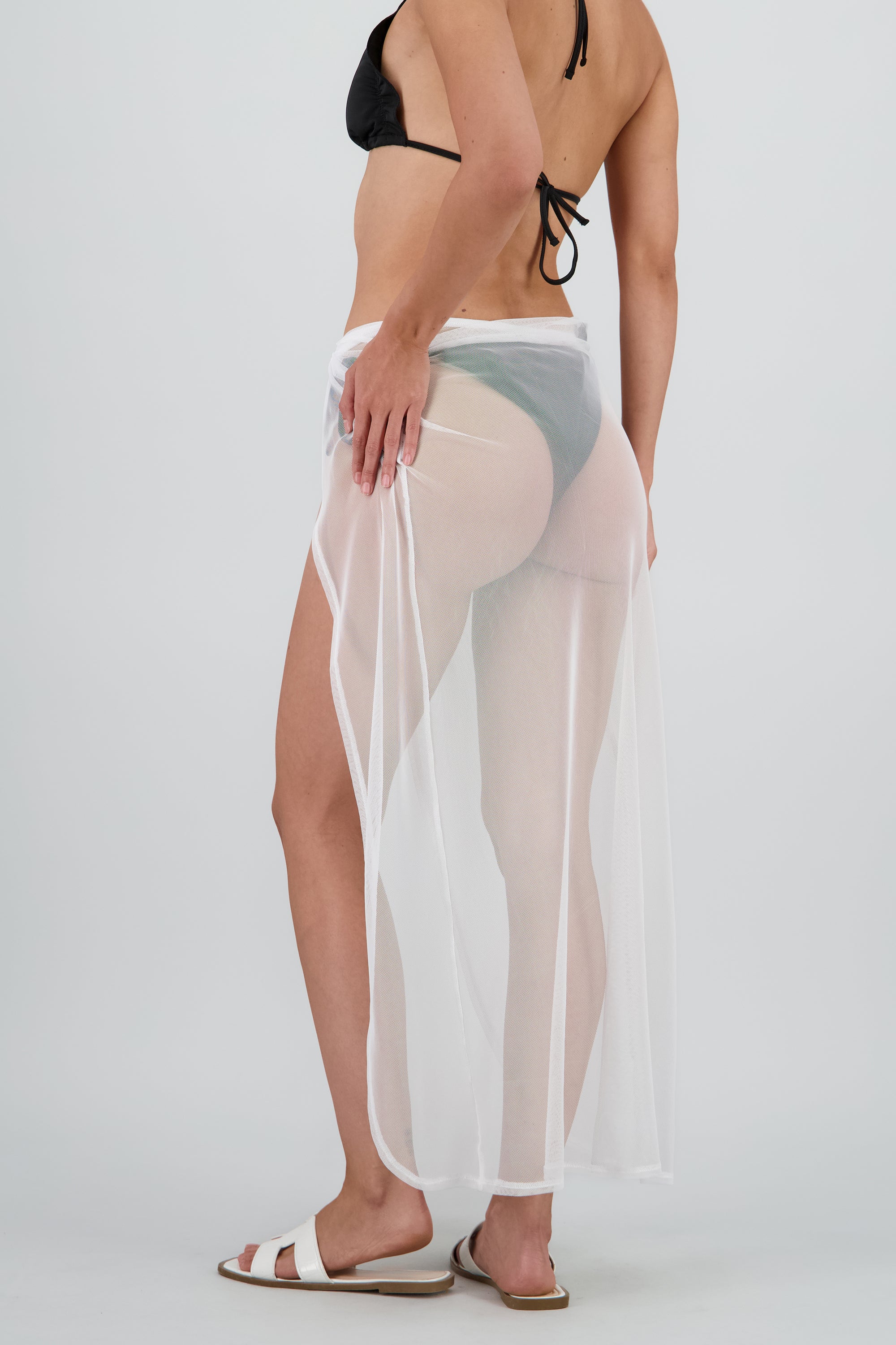 Pareo nudo midi BLANCO