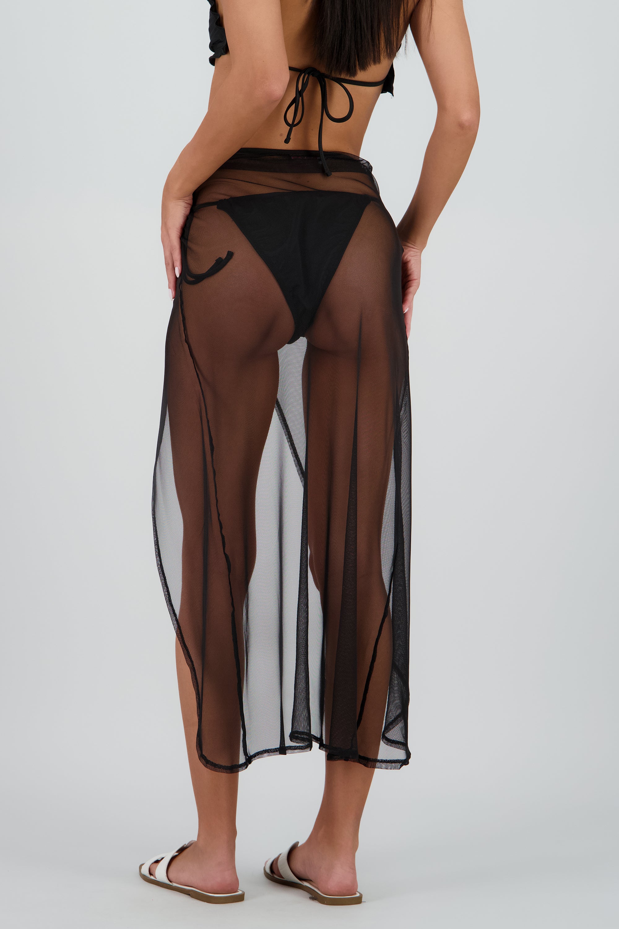 Pareo nudo midi NEGRO