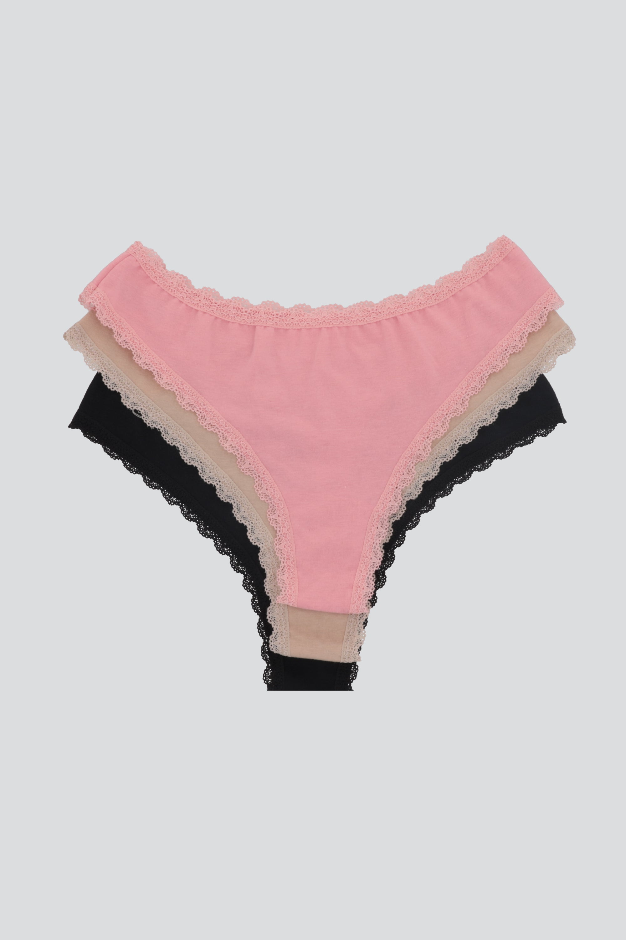 Tripáck tanga luniperla NEGRO COMBO