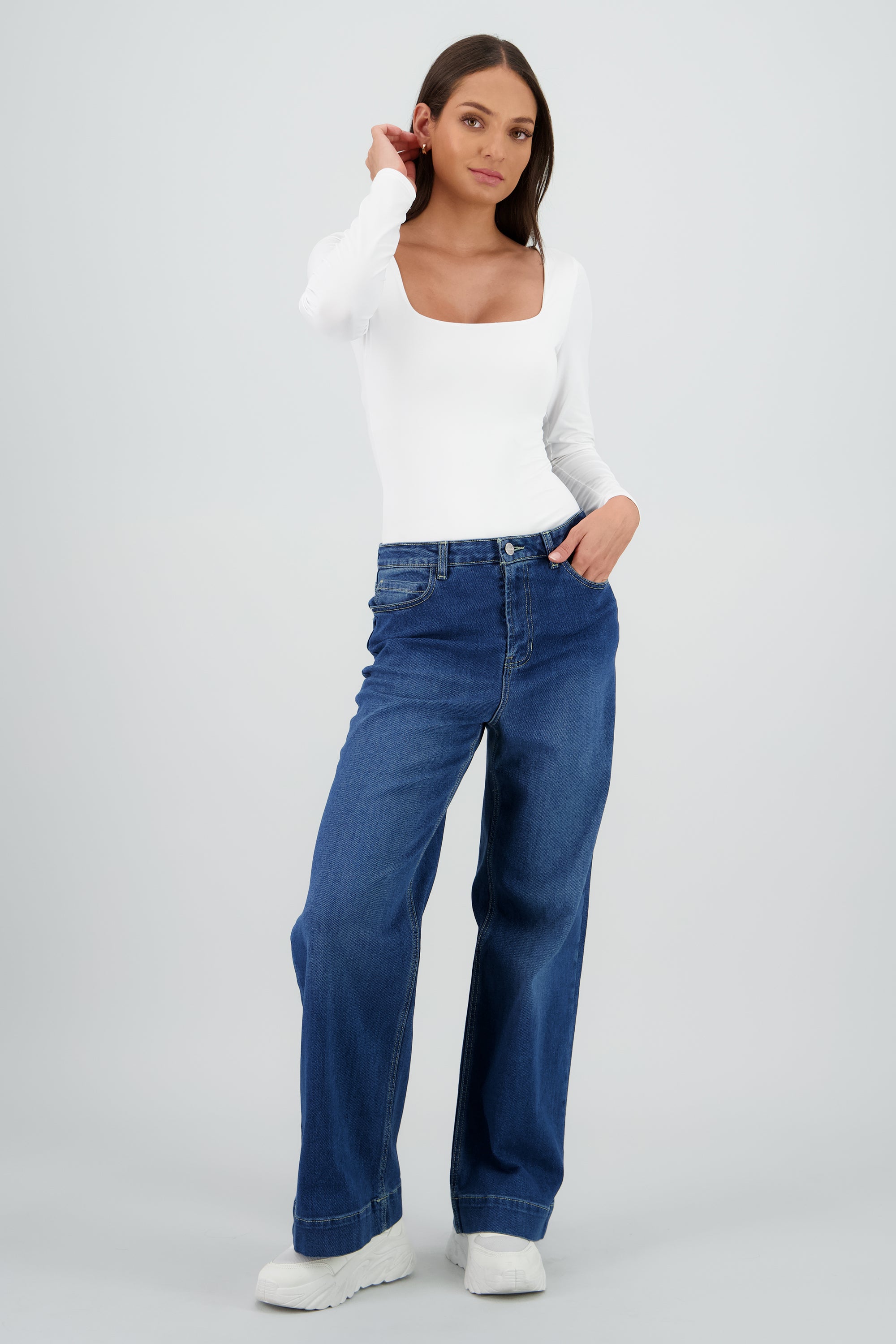Jeans straight confort STONE MEDIO