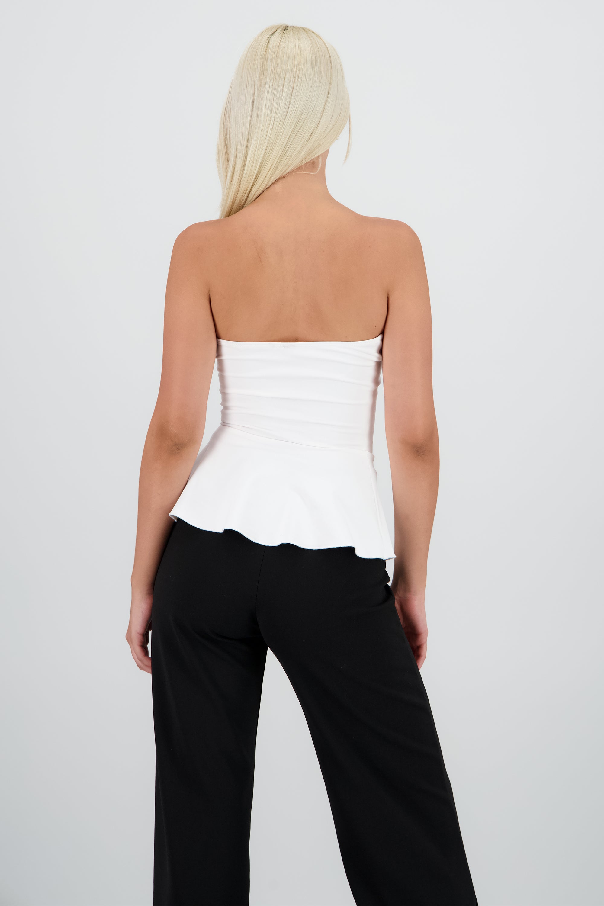 Top bandeau detalle olan abertura BLANCO