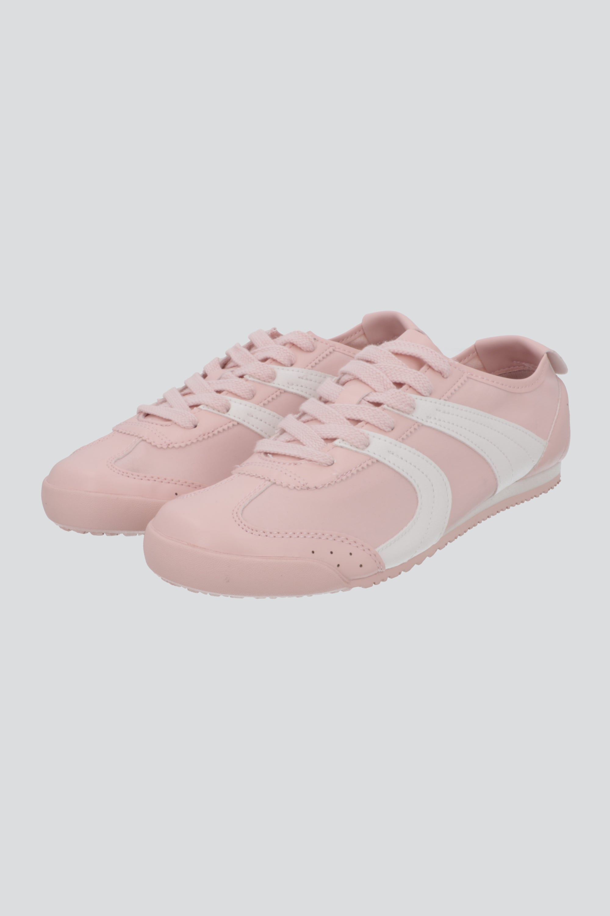 Tenis suela delgada monocolor ondas PALO DE ROSA