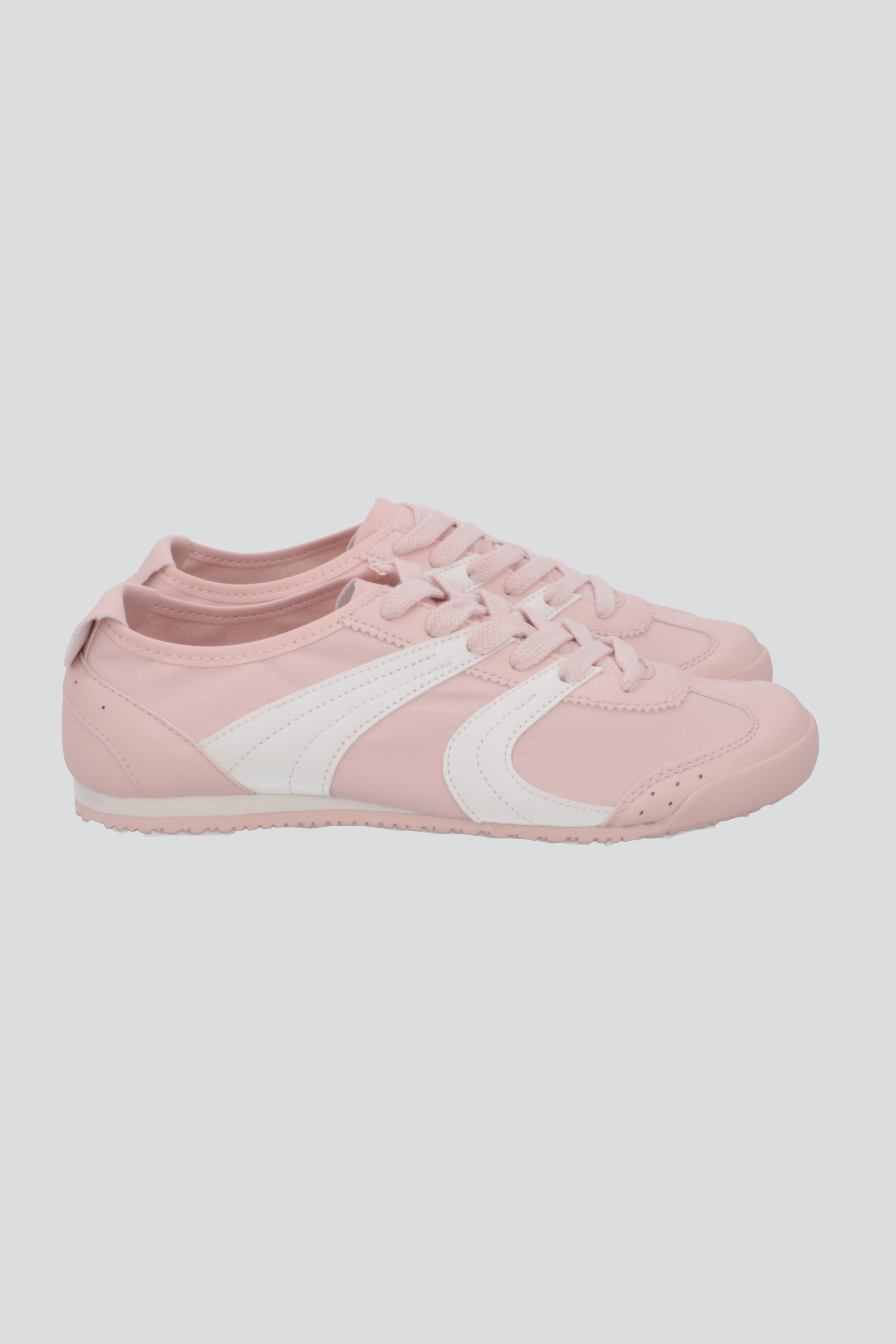 Tenis suela delgada monocolor ondas PALO DE ROSA