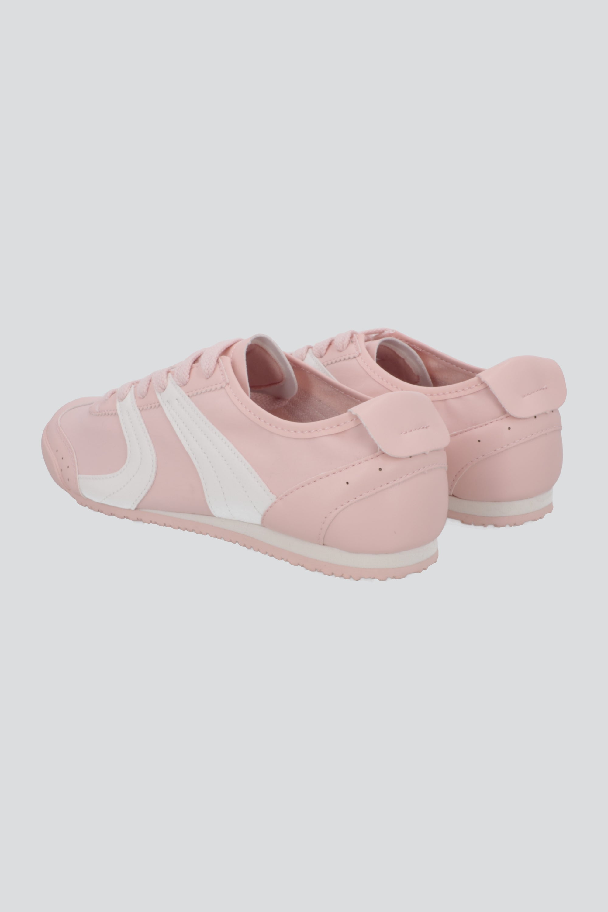 Tenis suela delgada monocolor ondas PALO DE ROSA