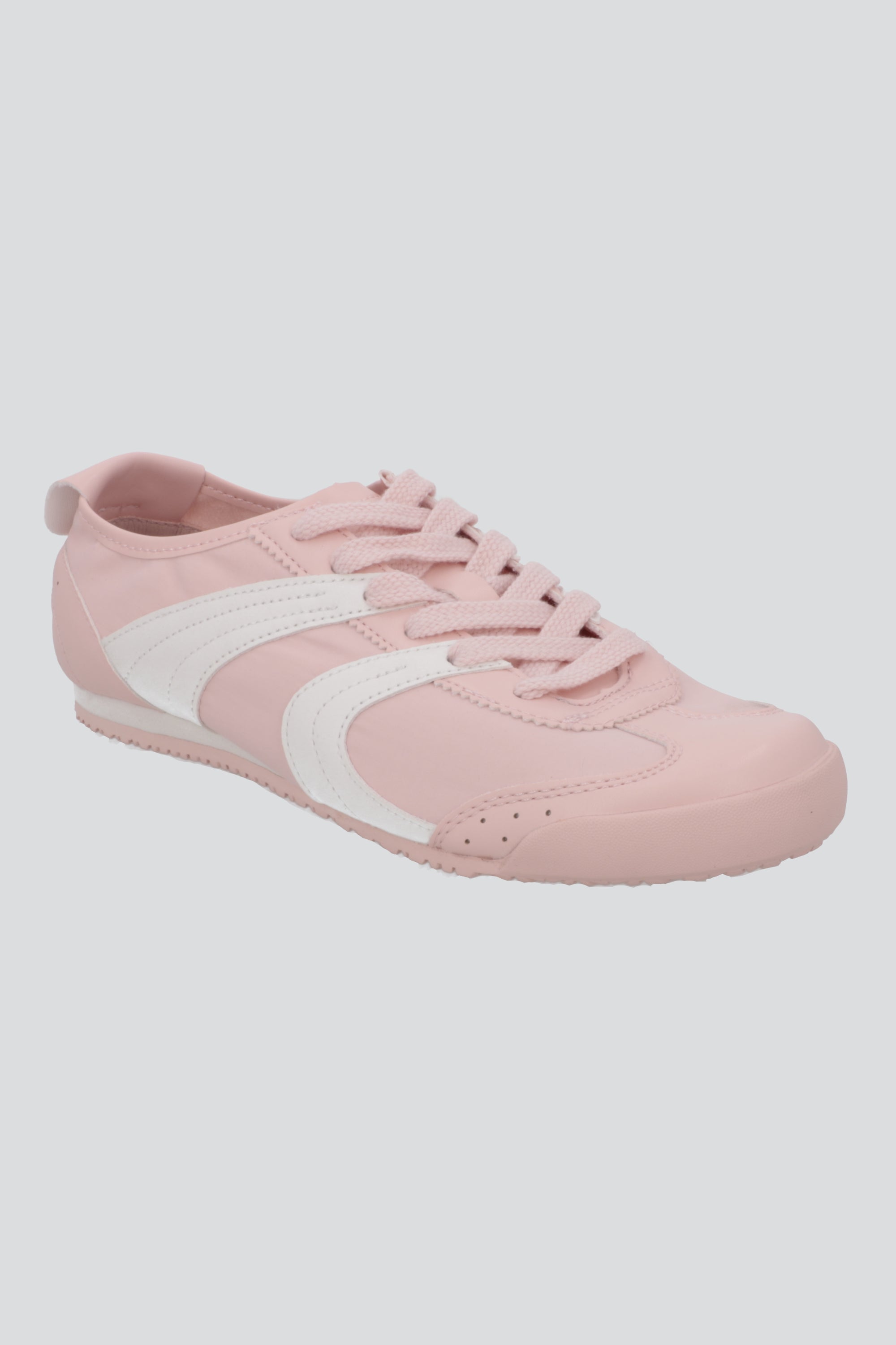 Tenis suela delgada monocolor ondas PALO DE ROSA