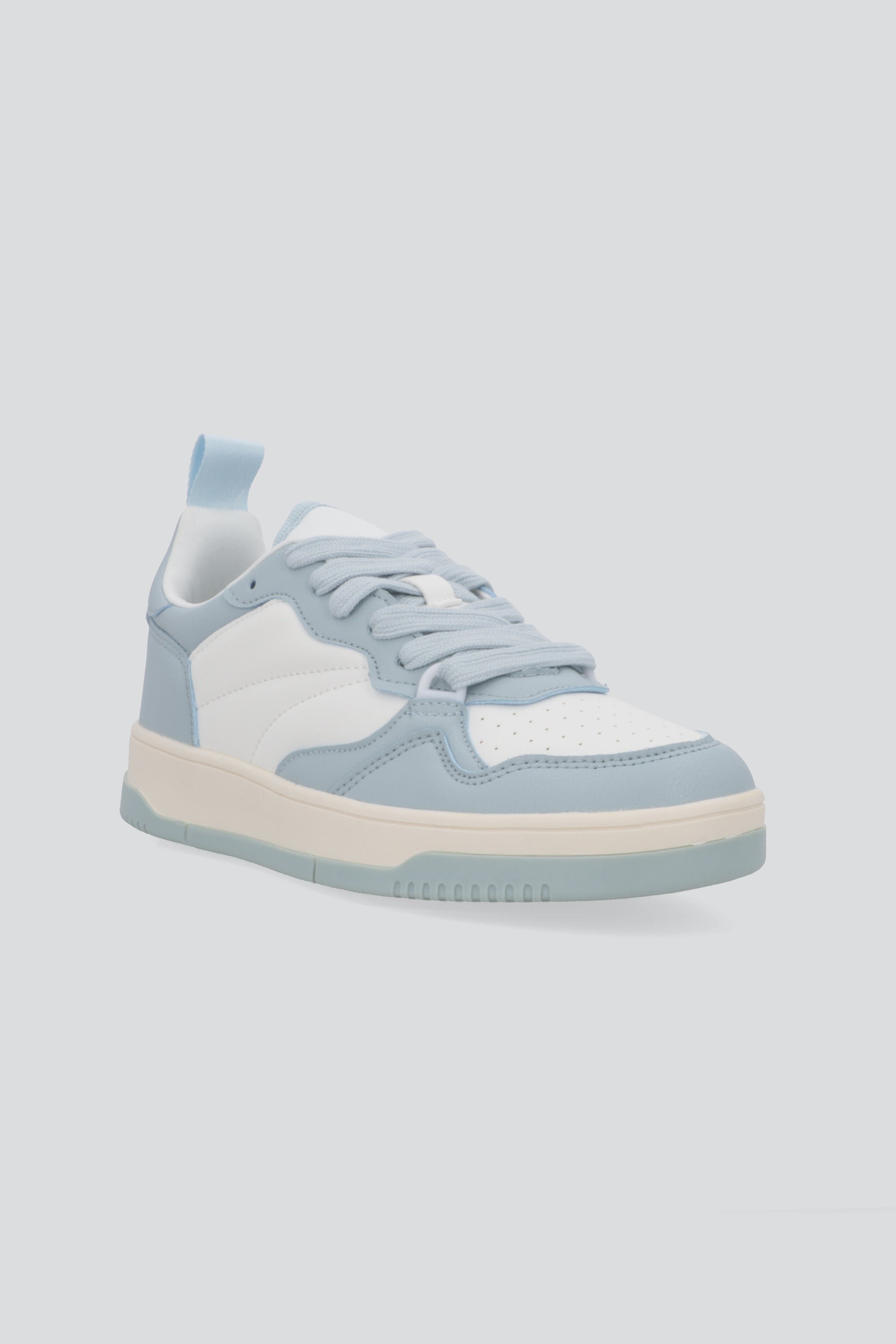 Tenis bicolor skater retro AZUL CIELO