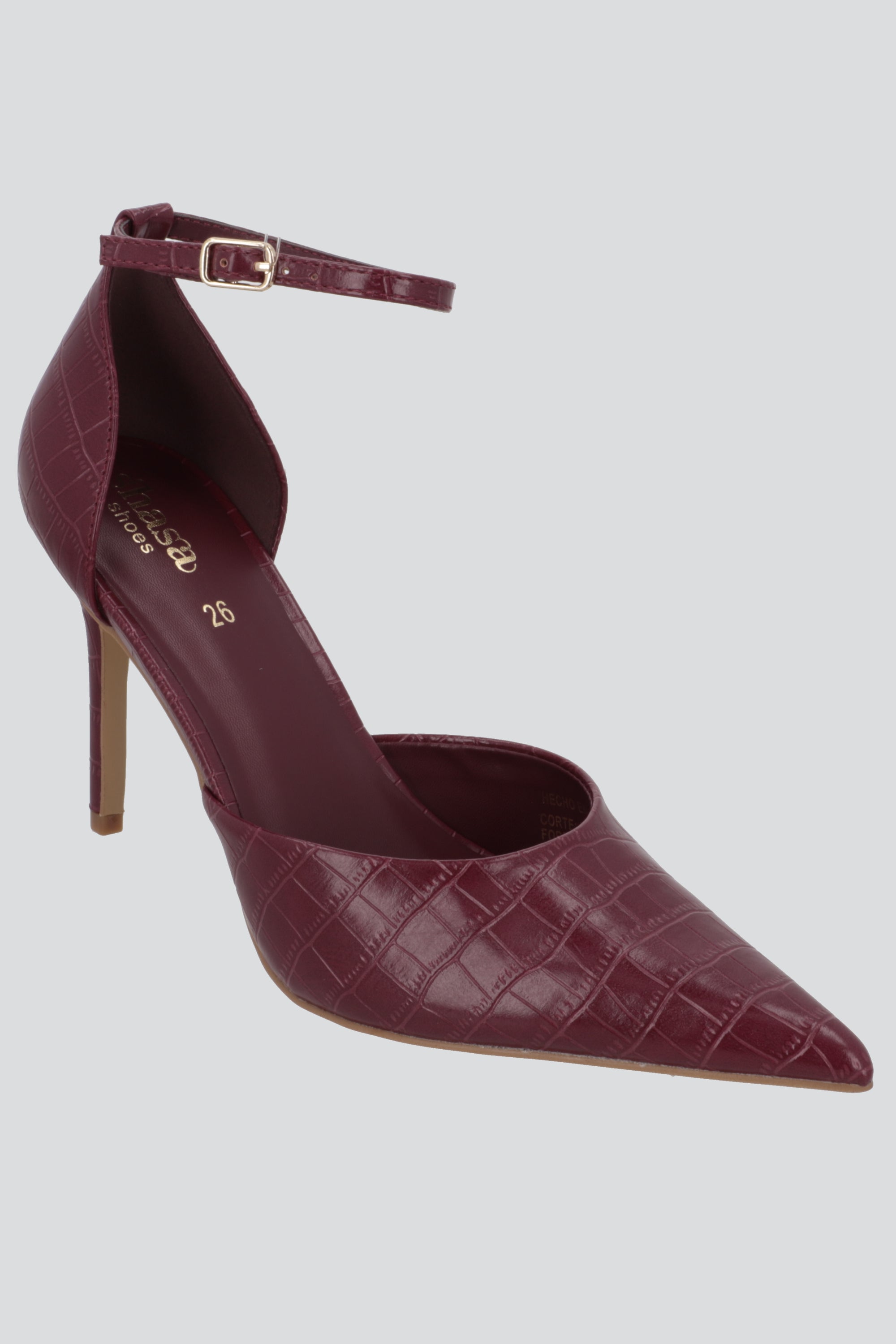 Tacon pointy pulsera croco VINO