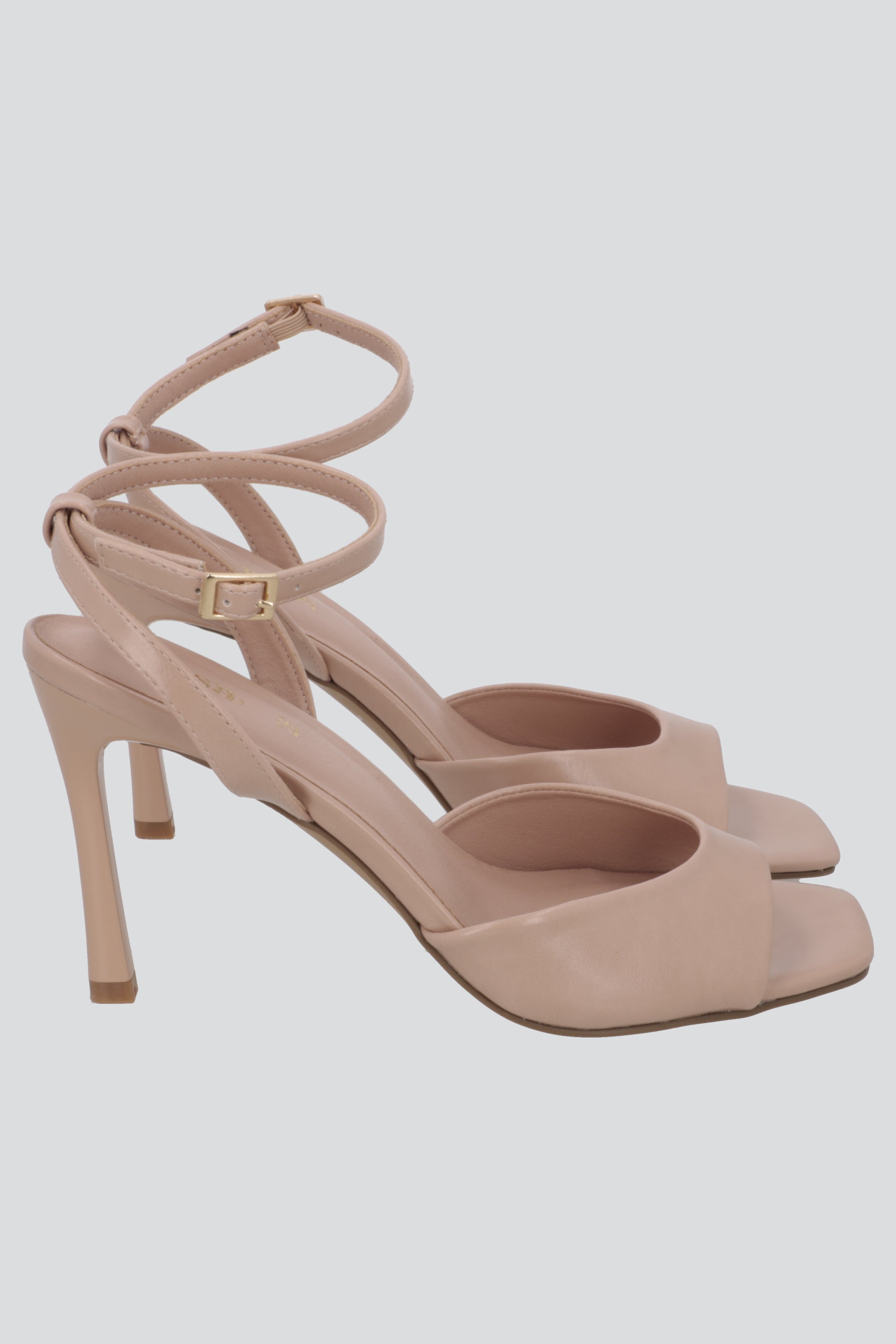 Tacon peep toe pulsera NUDE