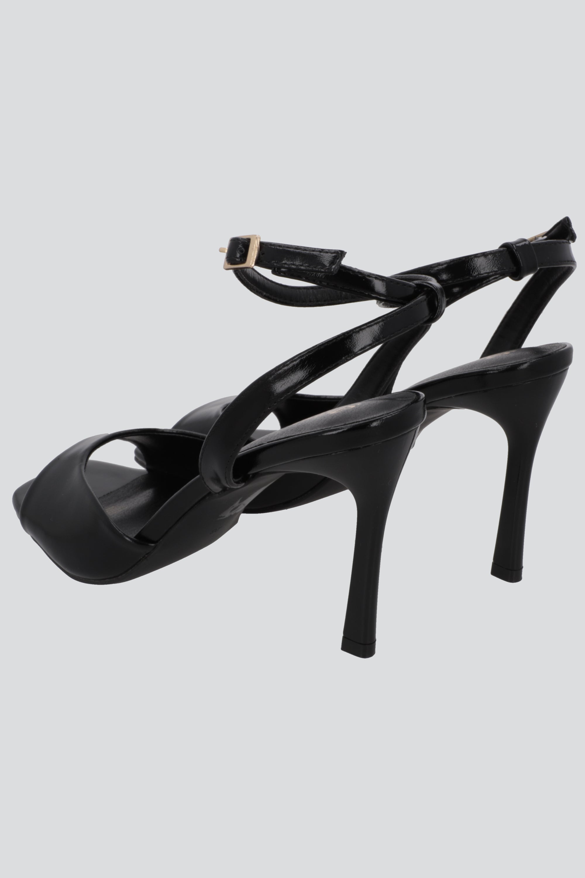 Tacon peep toe pulsera NEGRO
