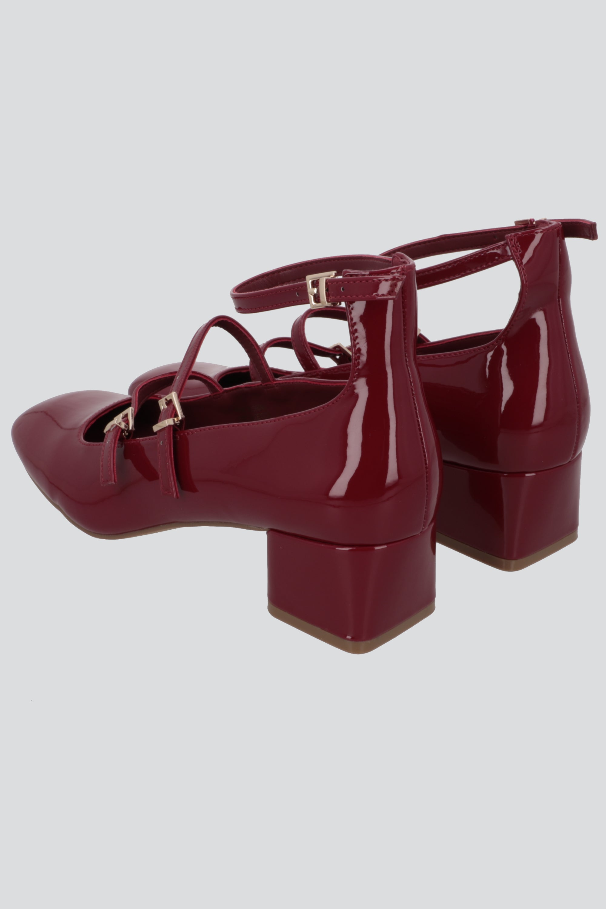 Tacon mini mary jane tiras ROJO