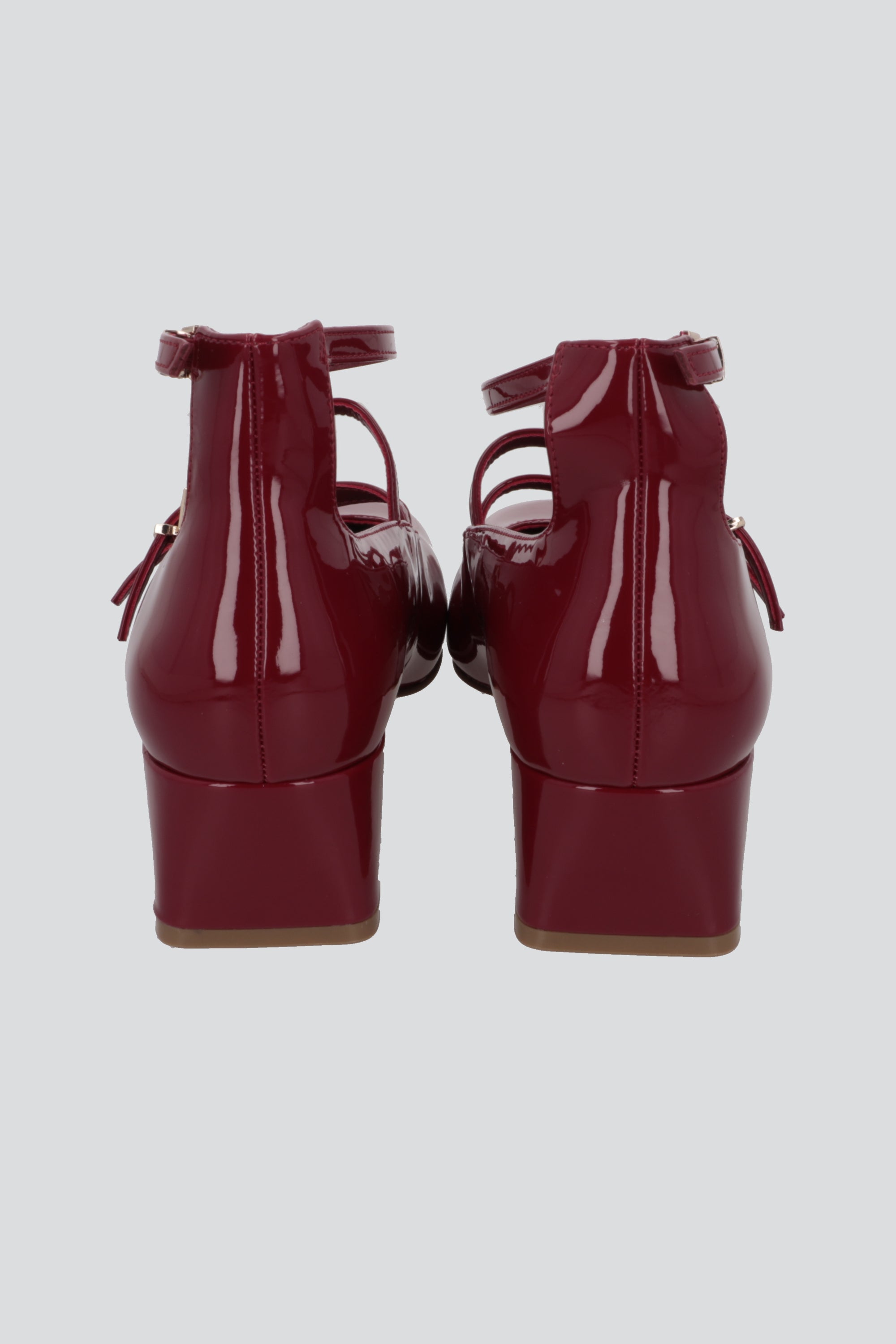 Tacon mini mary jane tiras ROJO