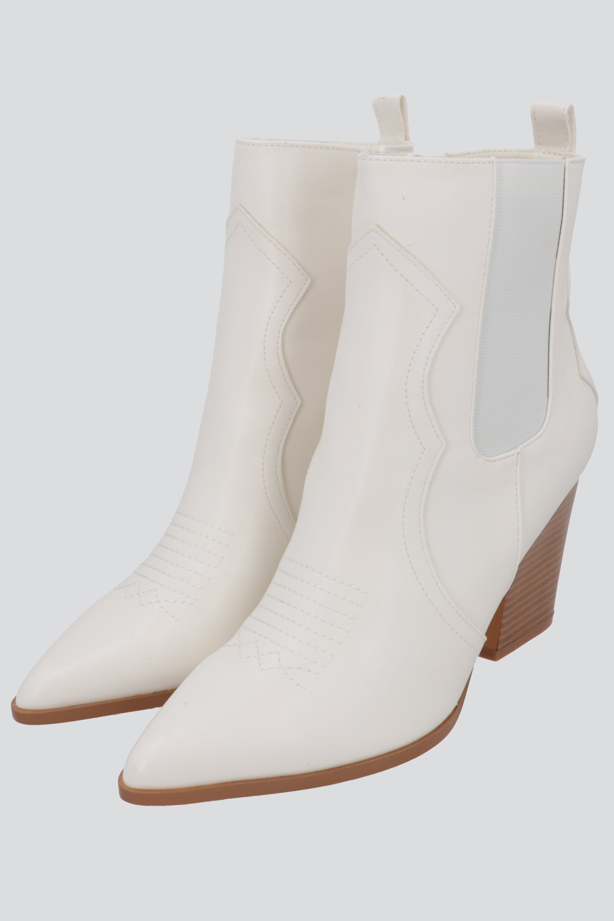 Botin vaquero alto HUESO