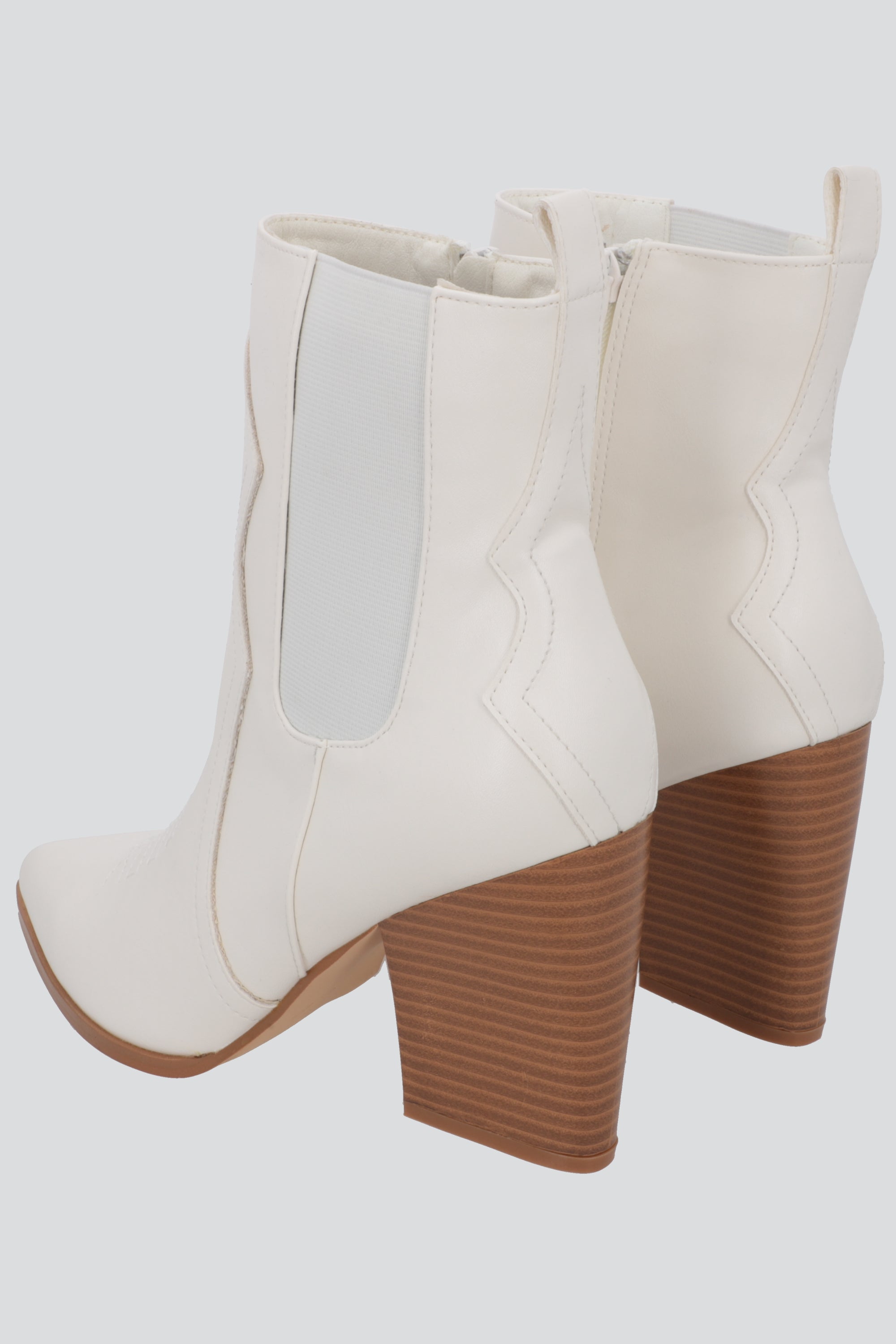 Botin vaquero alto HUESO