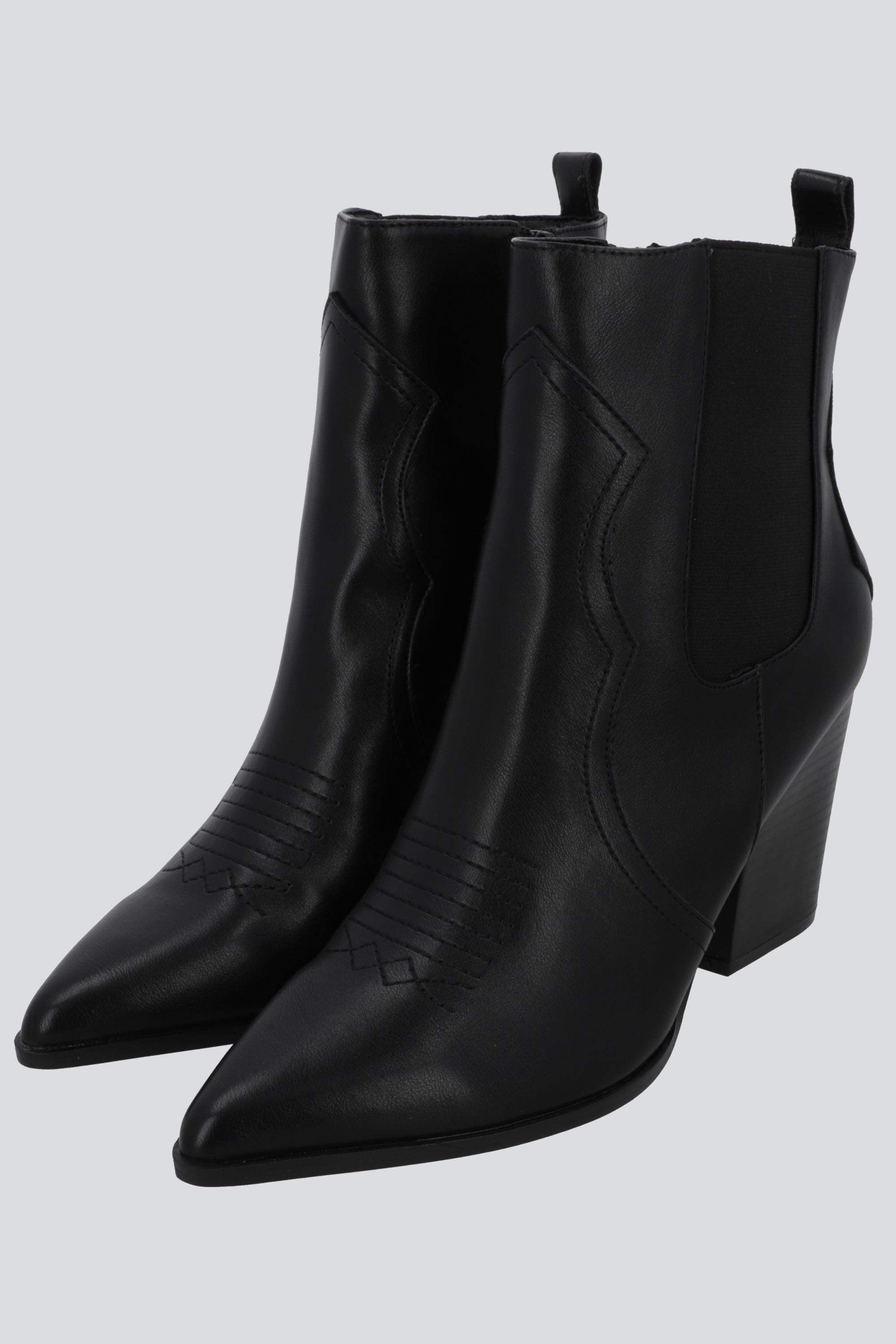 Botin vaquero alto NEGRO
