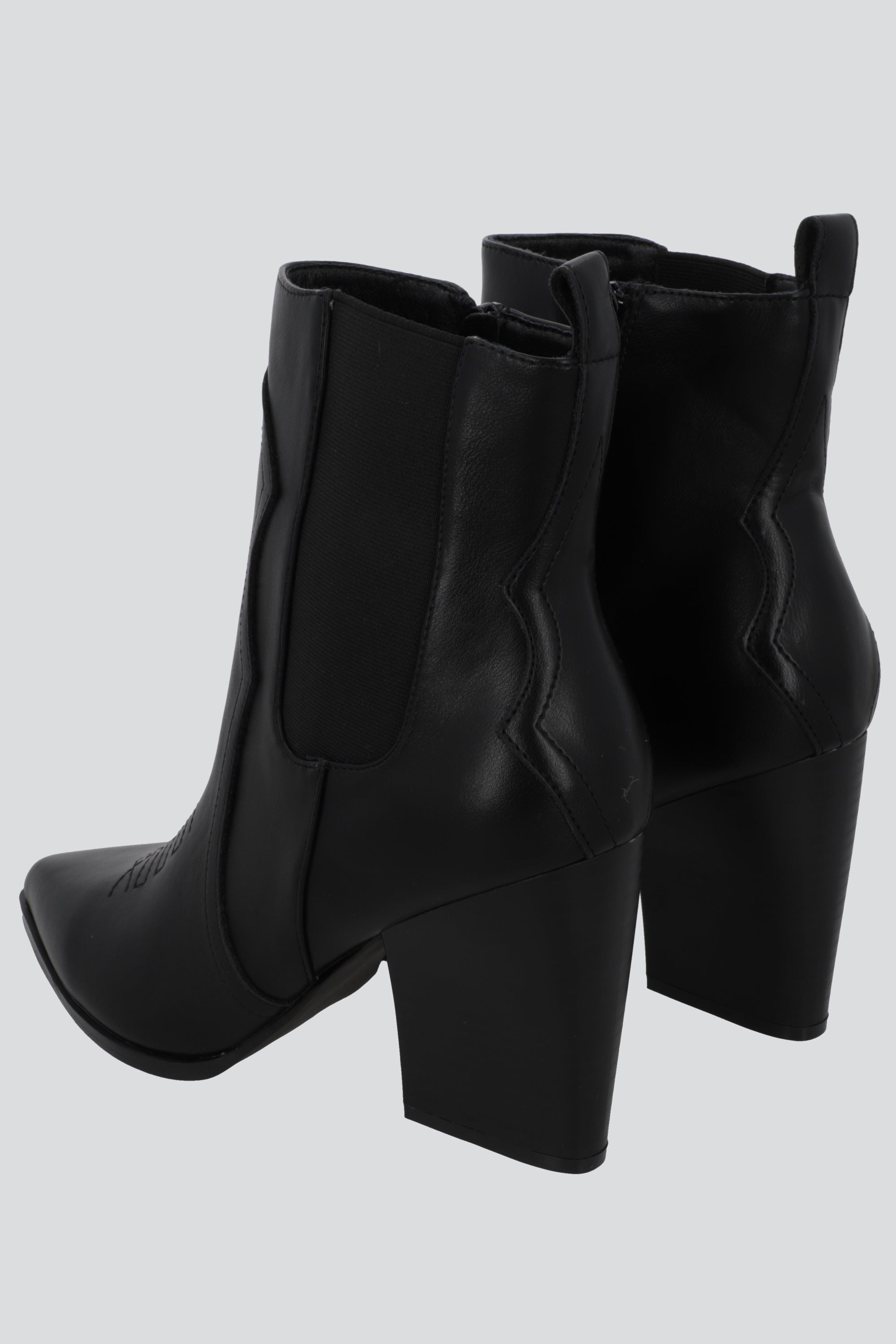 Botin vaquero alto NEGRO