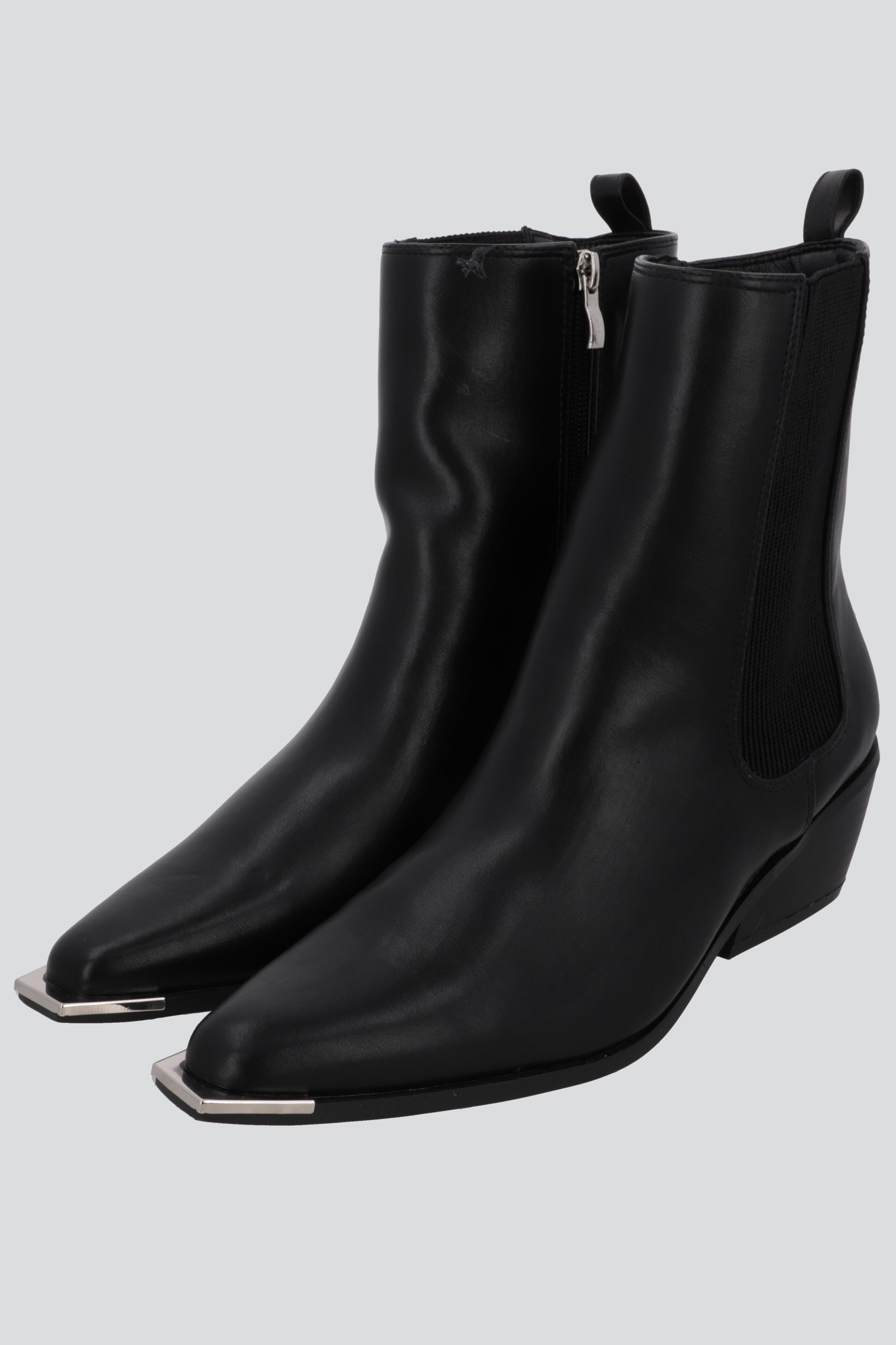 Botin vaquero punta metal NEGRO