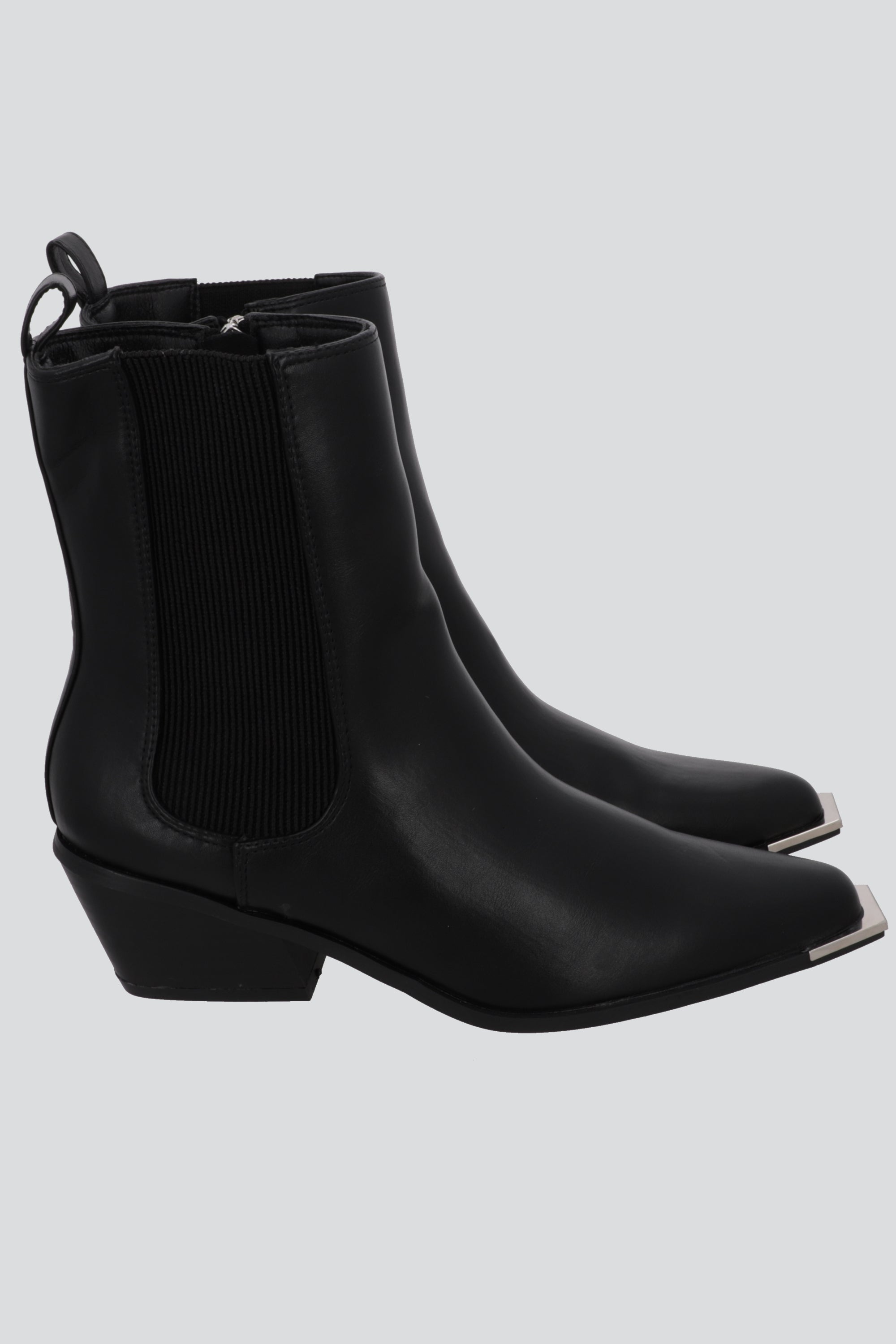 Botin vaquero punta metal NEGRO