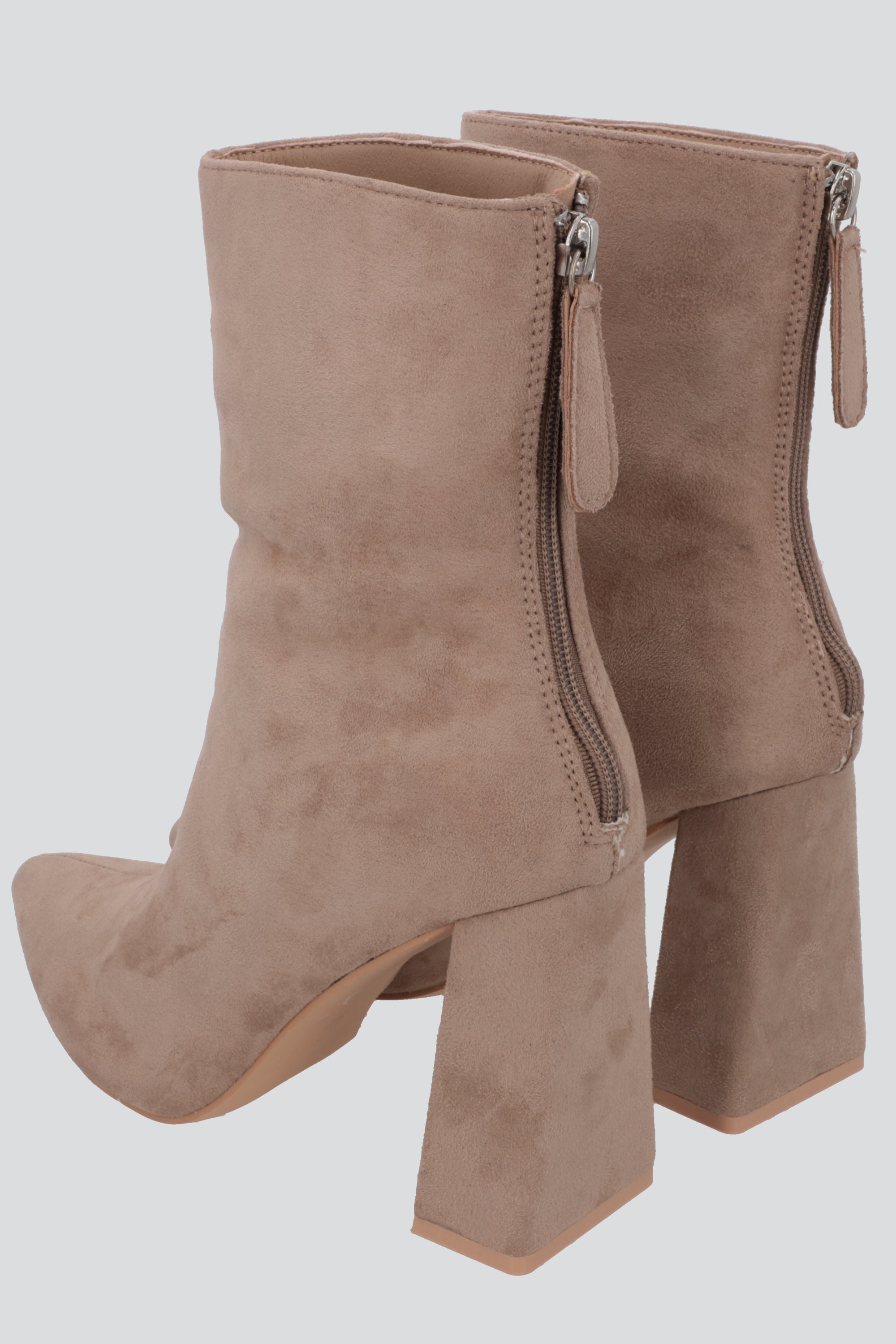 Botin sencillo suede TAUPE
