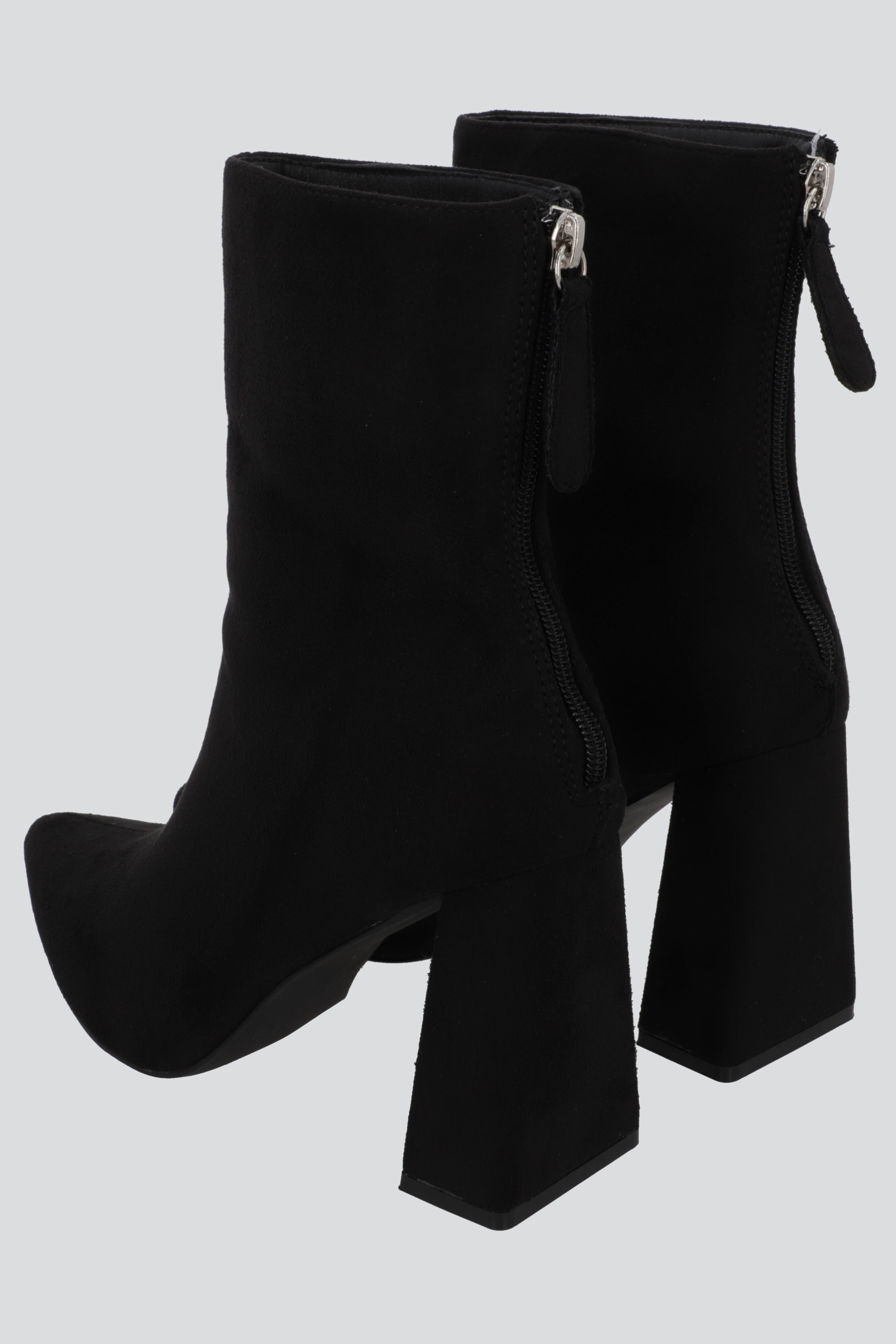 Botin sencillo suede NEGRO