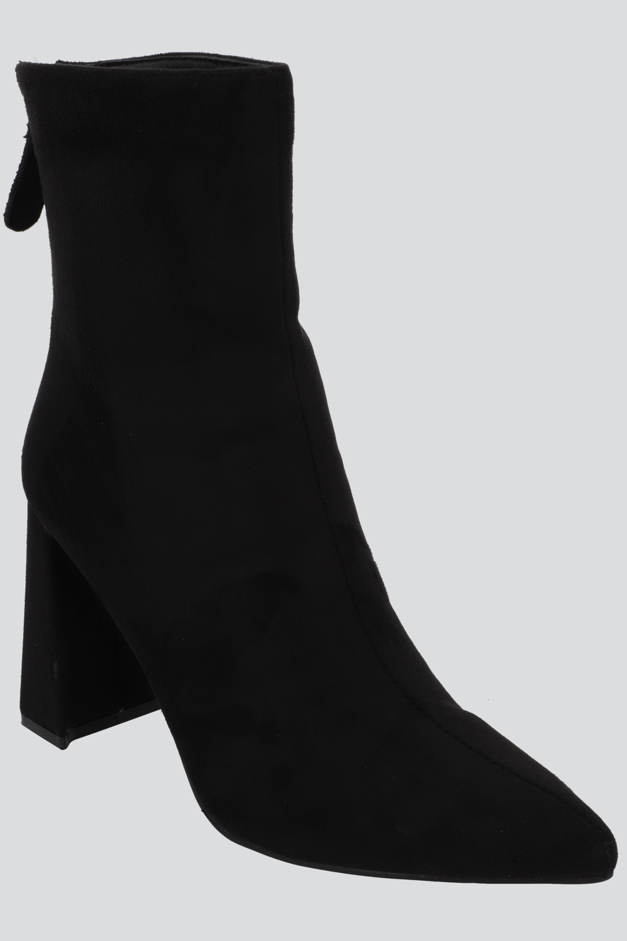 Botin sencillo suede NEGRO