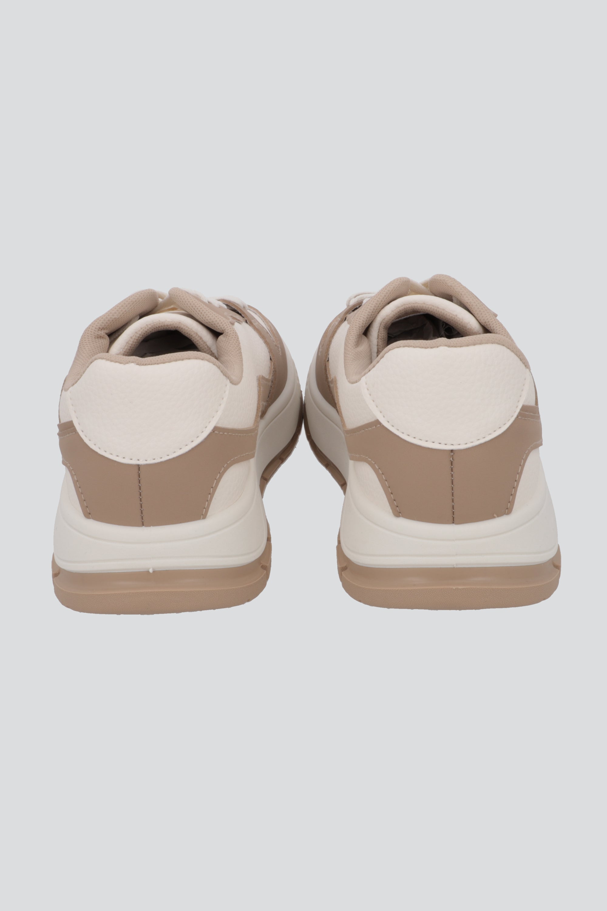 Tenis basico contraste zigzag BEIGE