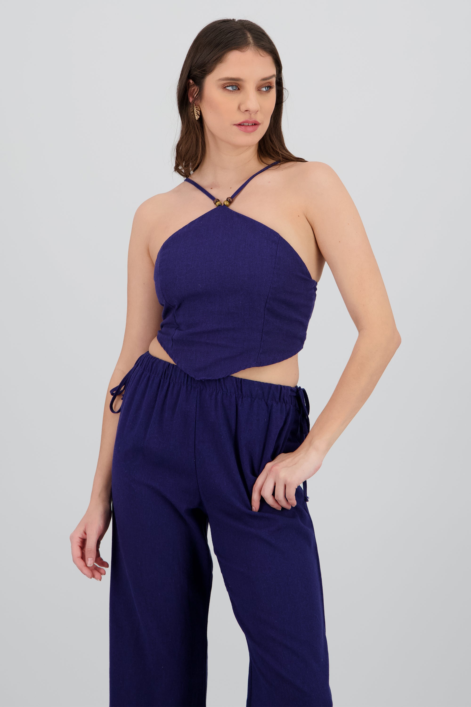Top cuentas halter MARINO