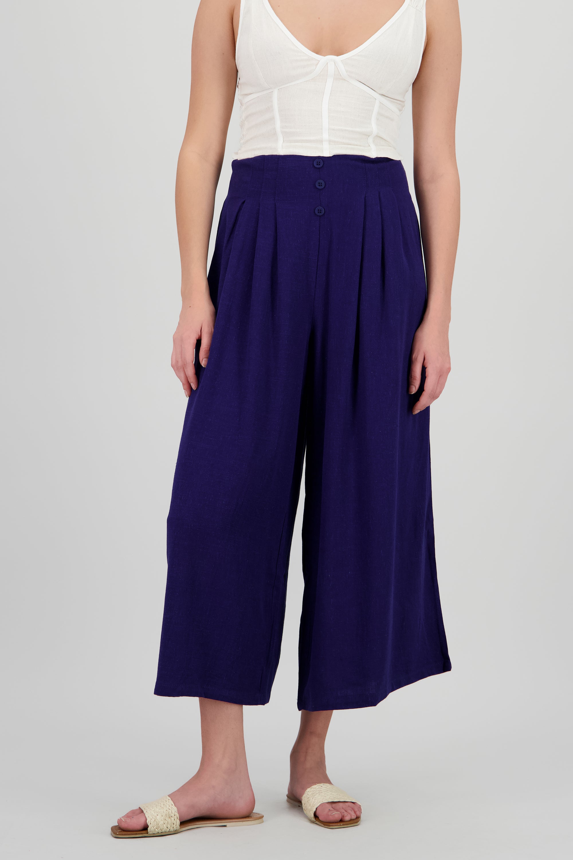 Pantalon 2 pinzas amplio MARINO
