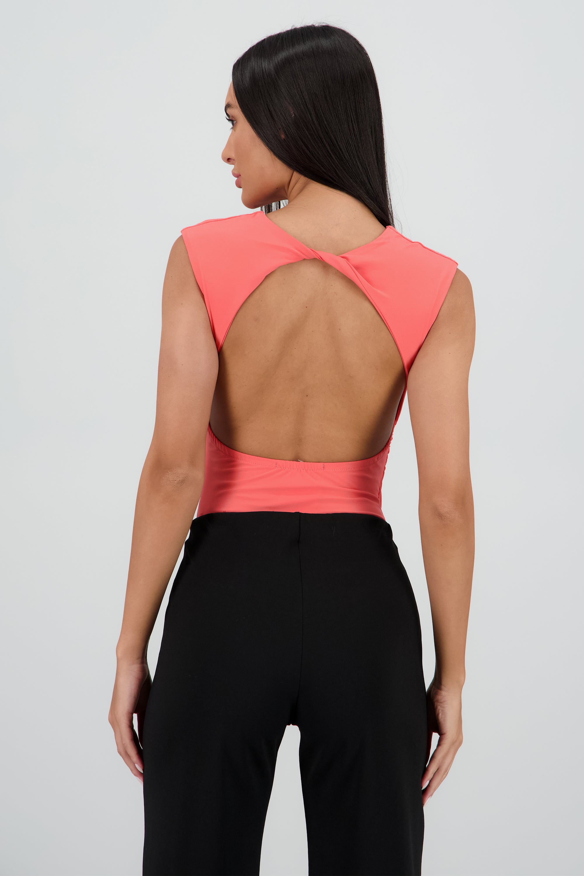 Body sin manga cuello redondo CORAL