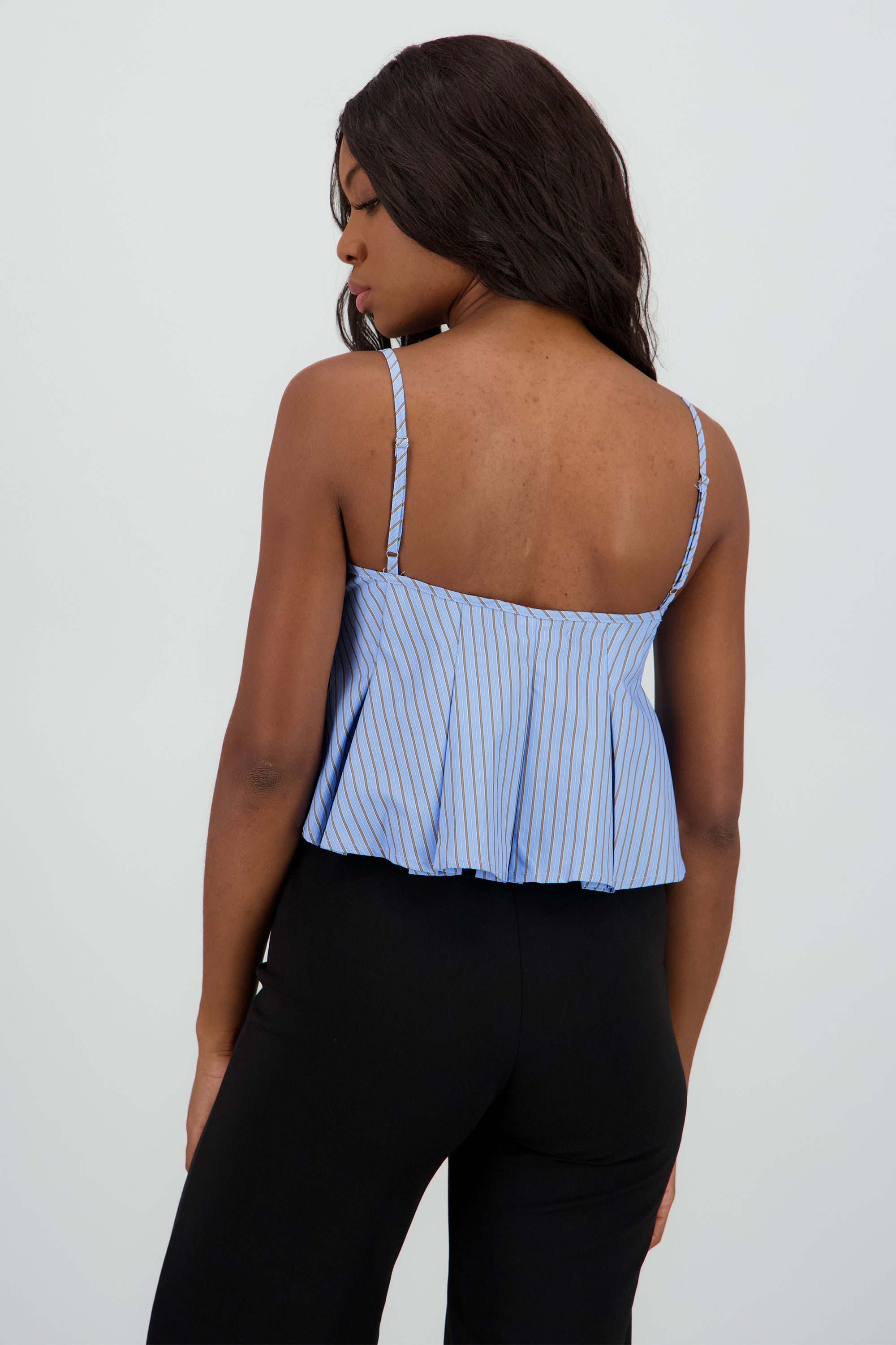 Top camisa rayas AZUL COMBO