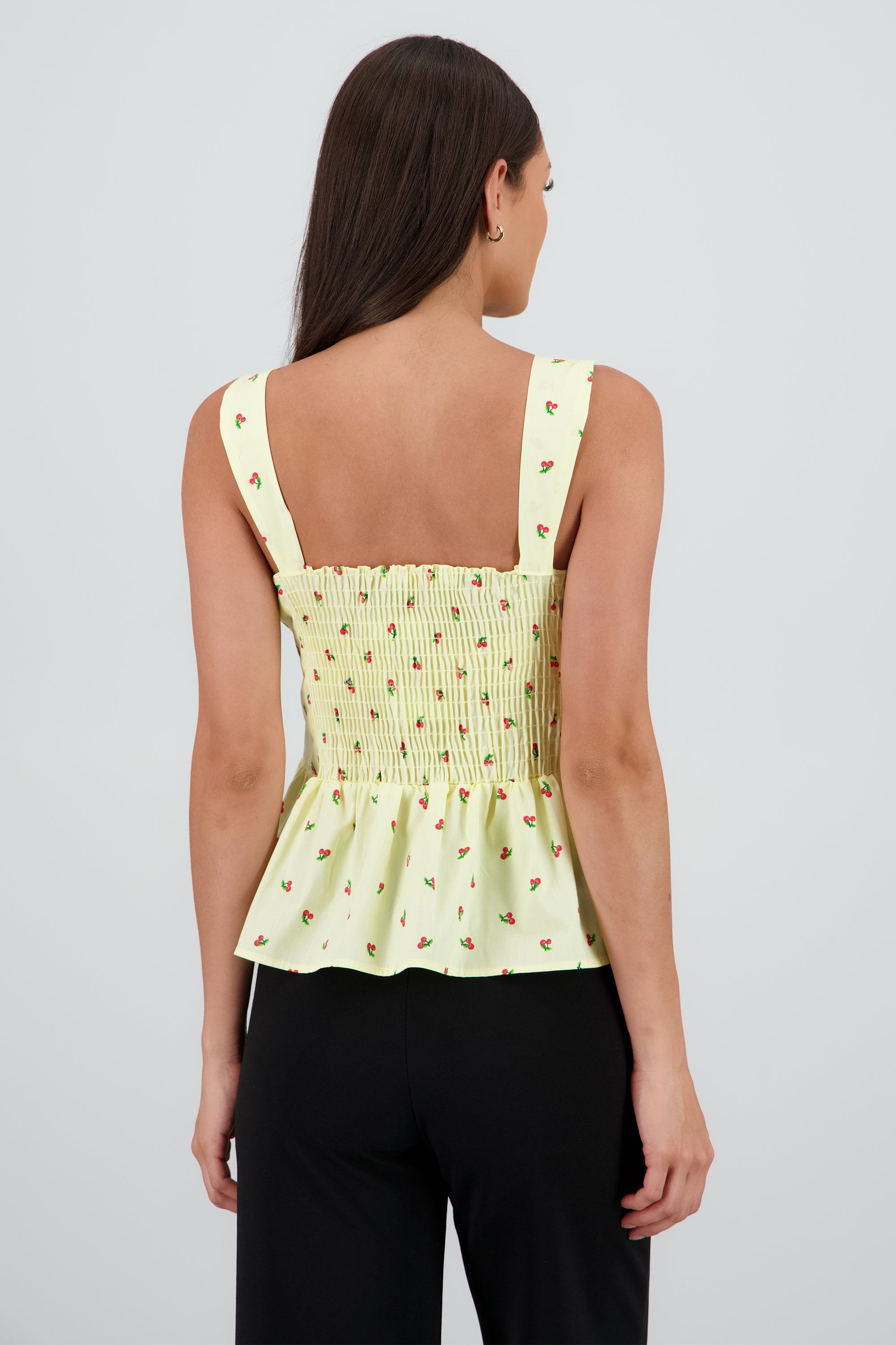 Top tirantes detalle olan botones AMARILLO PASTEL