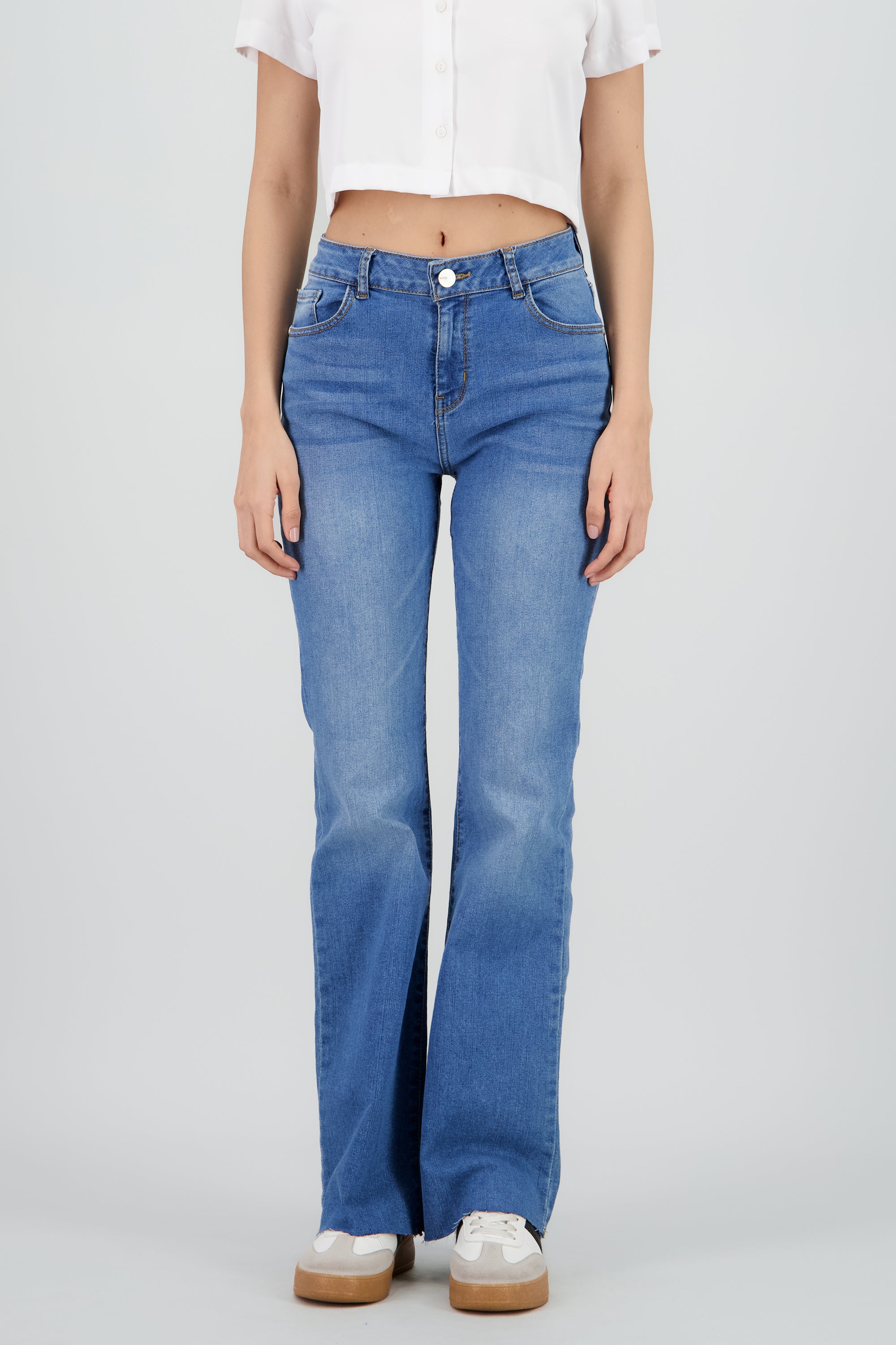 Jeans flare regular waist MEDIUM WASH