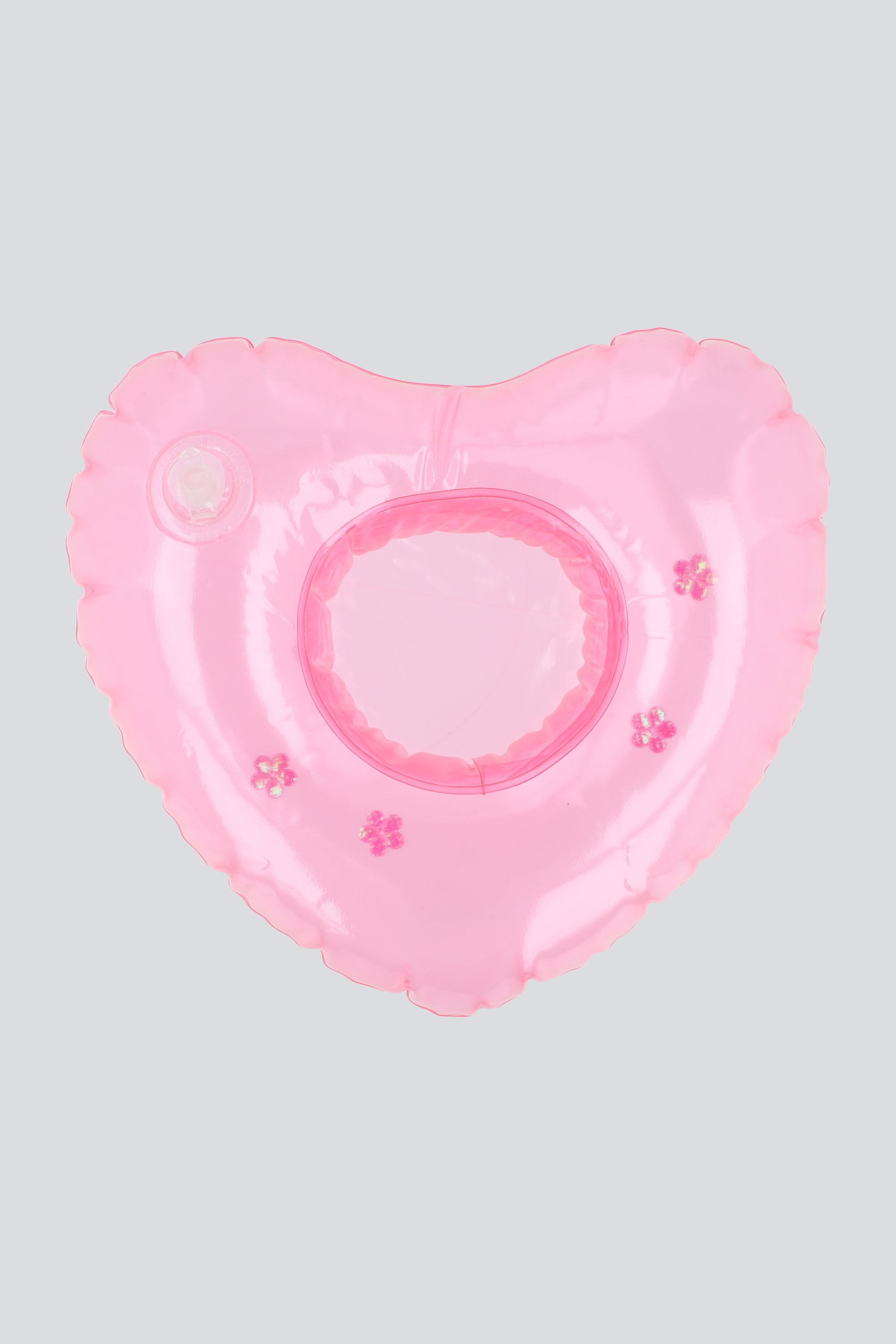 Inflable corazon flores para vaso ROSA