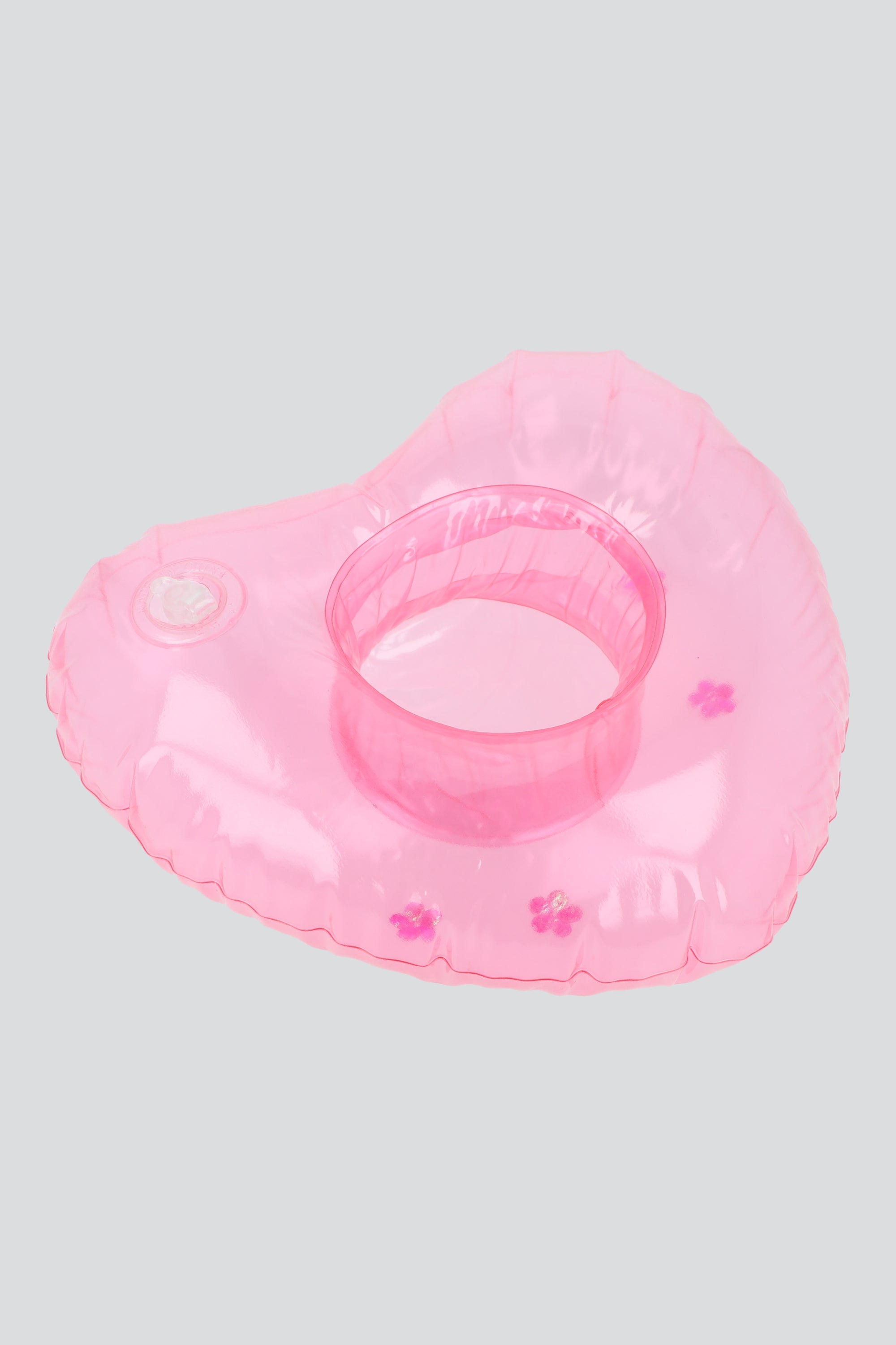 Inflable corazon flores para vaso ROSA