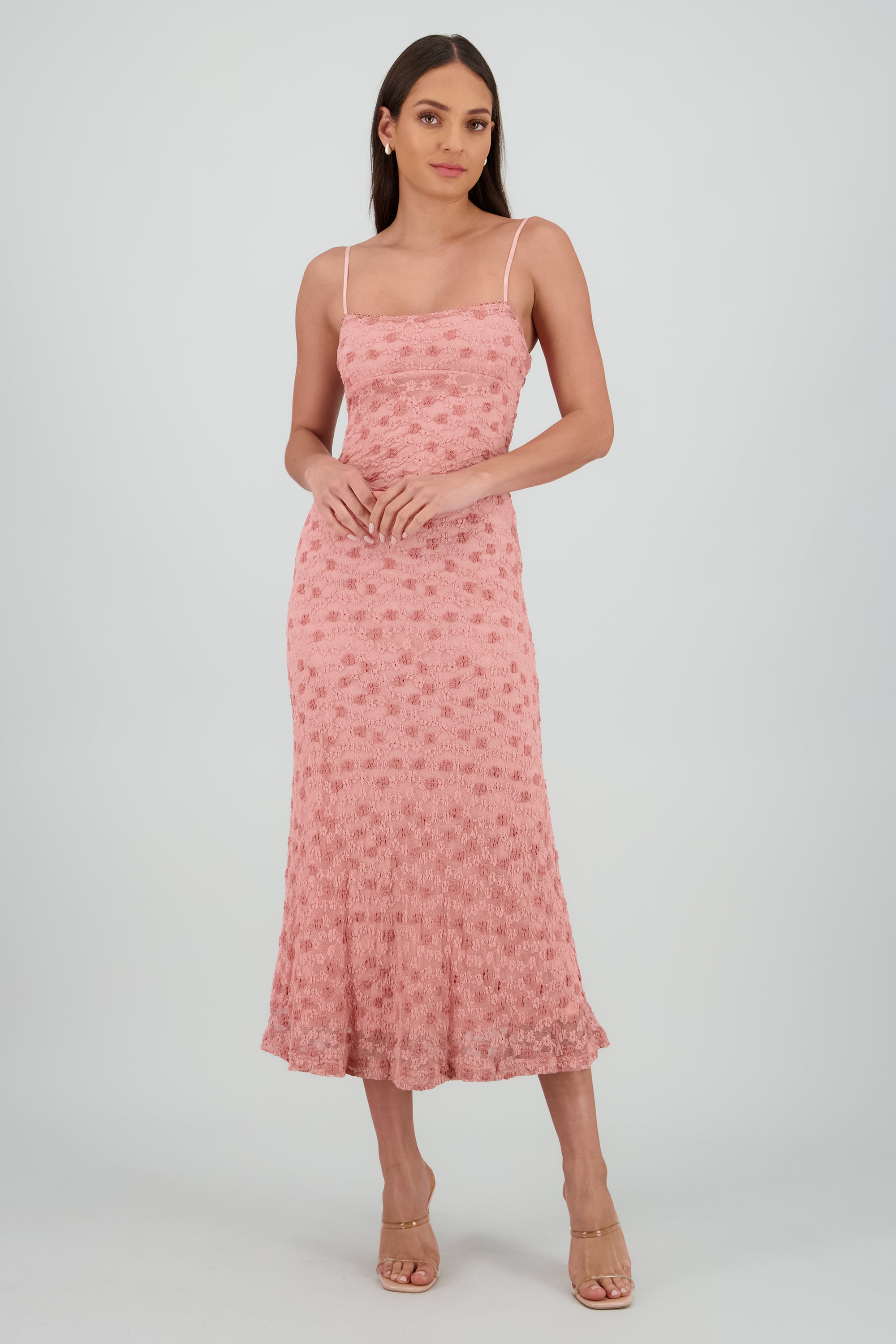 Vestido maxi detalle espalda ROSA