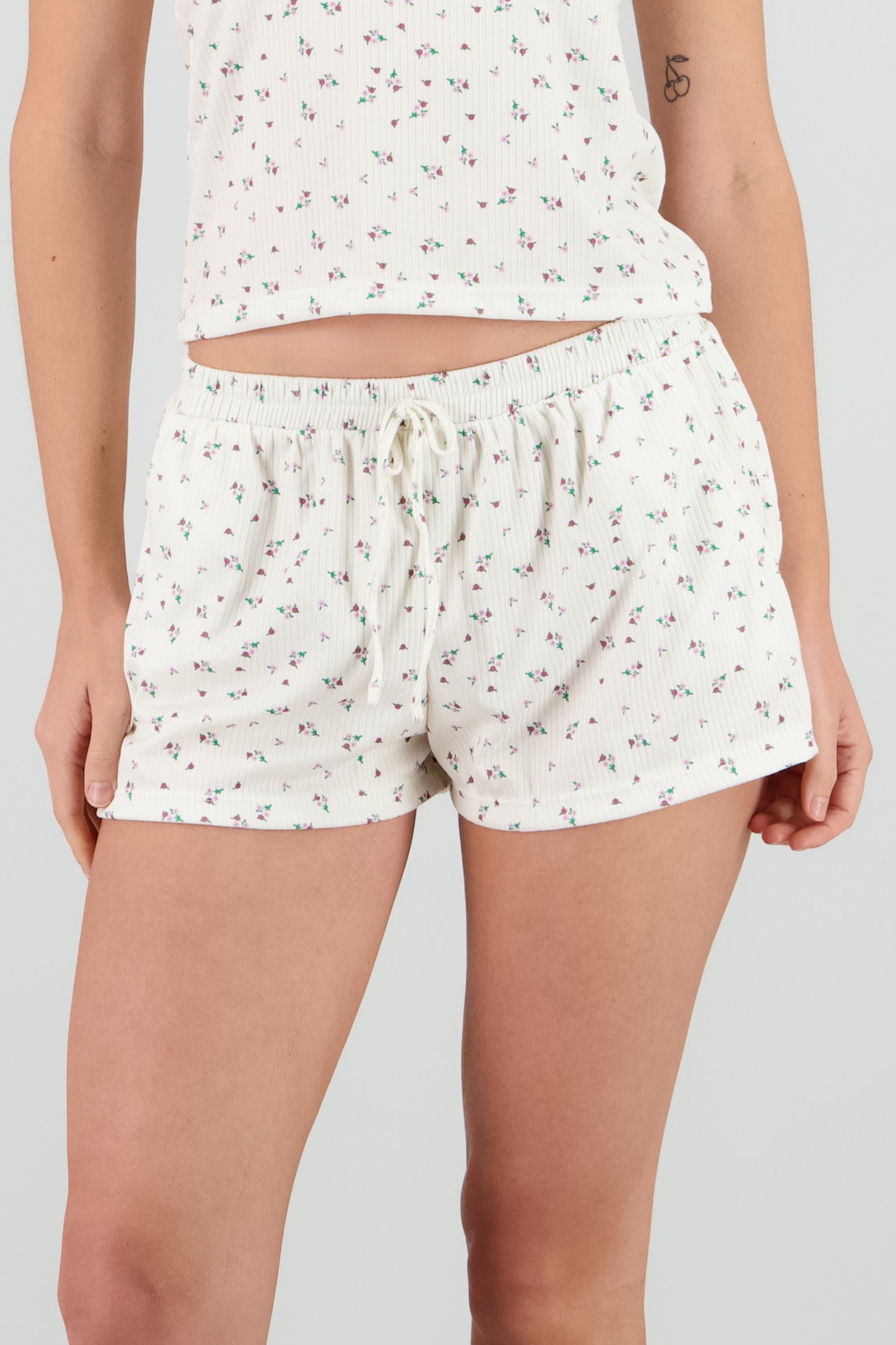 Pijama tank top estampada ROSA